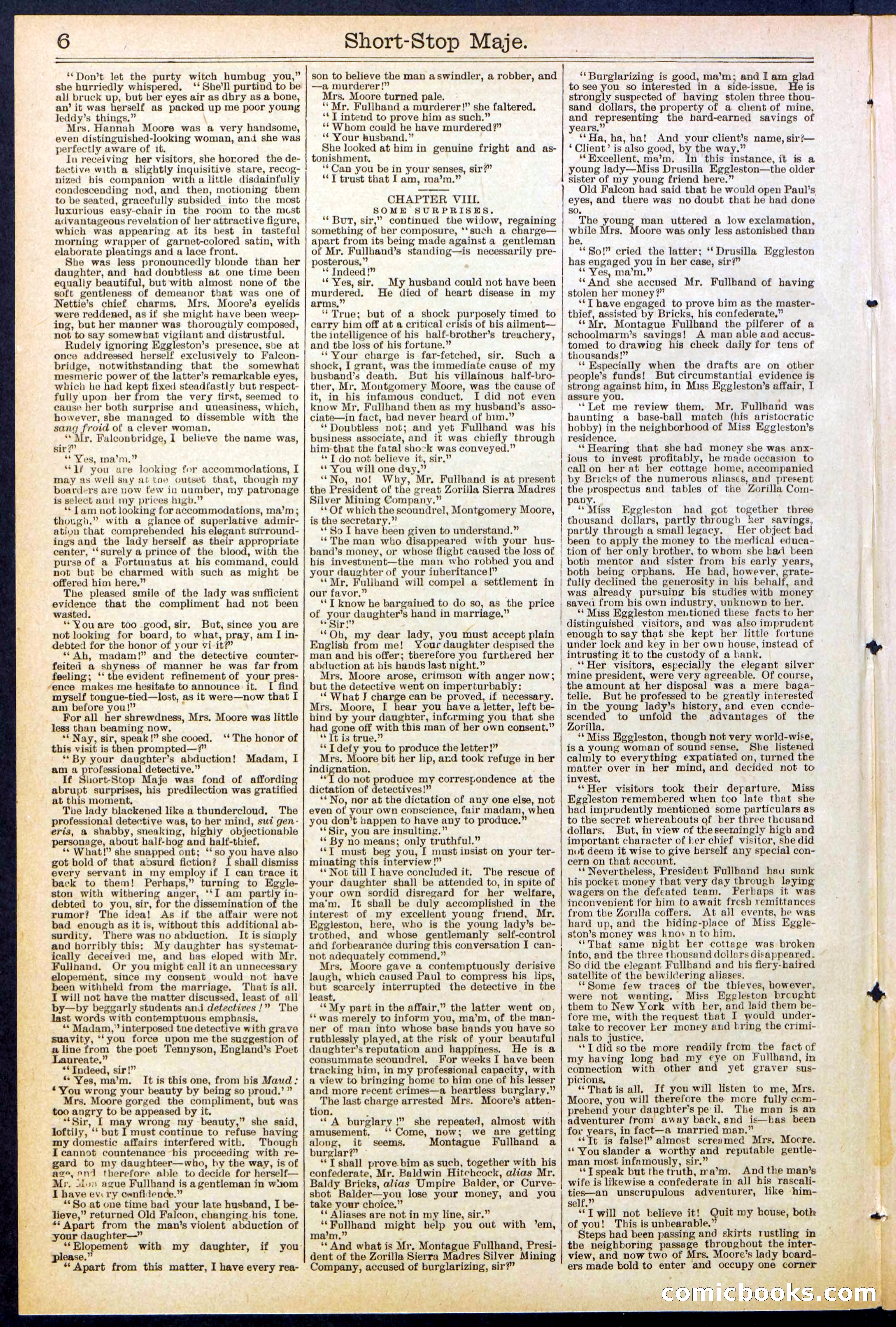 Beadle's New York Dime Library No. 515 — page 6 of 32