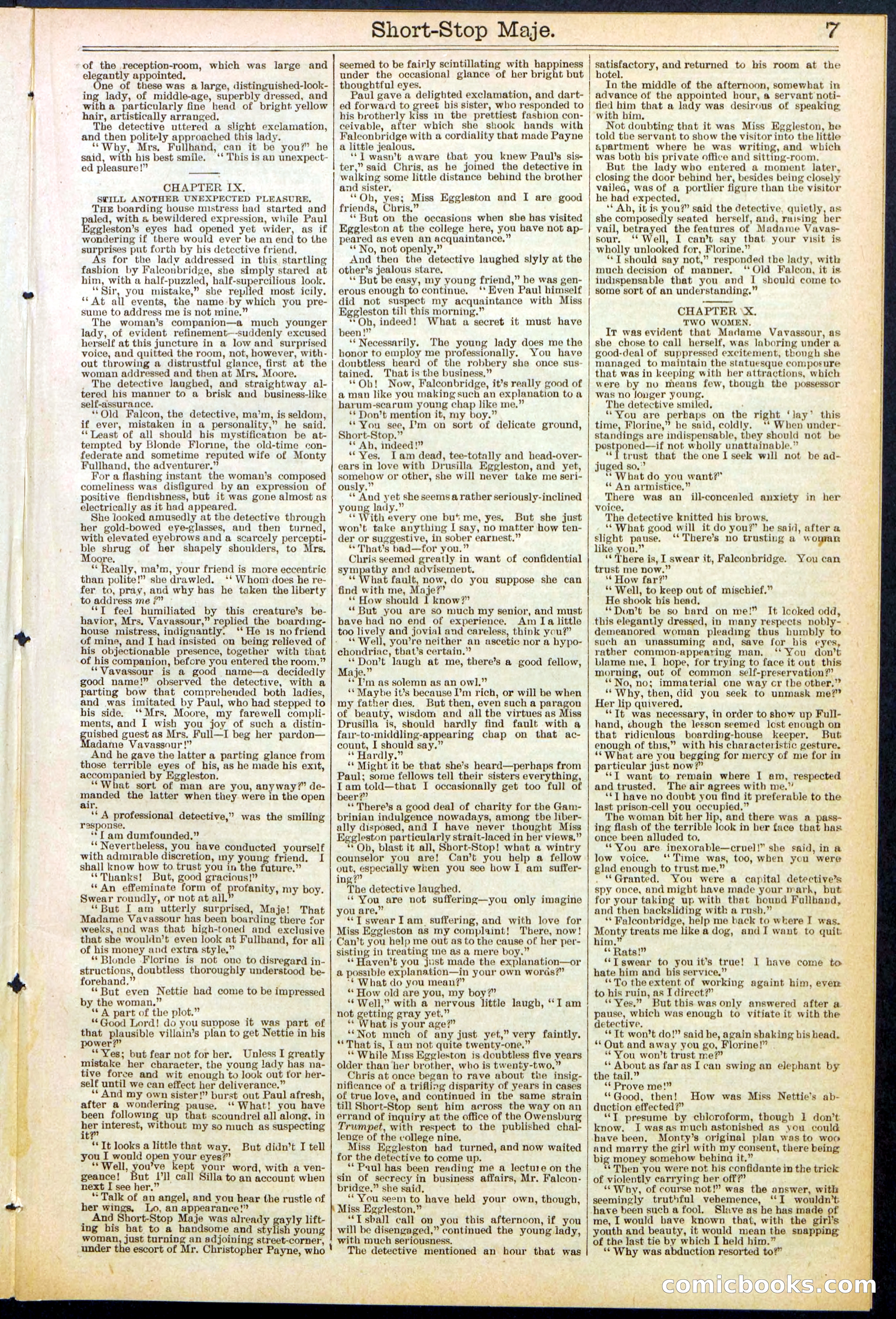 Beadle's New York Dime Library No. 515 — page 7 of 32
