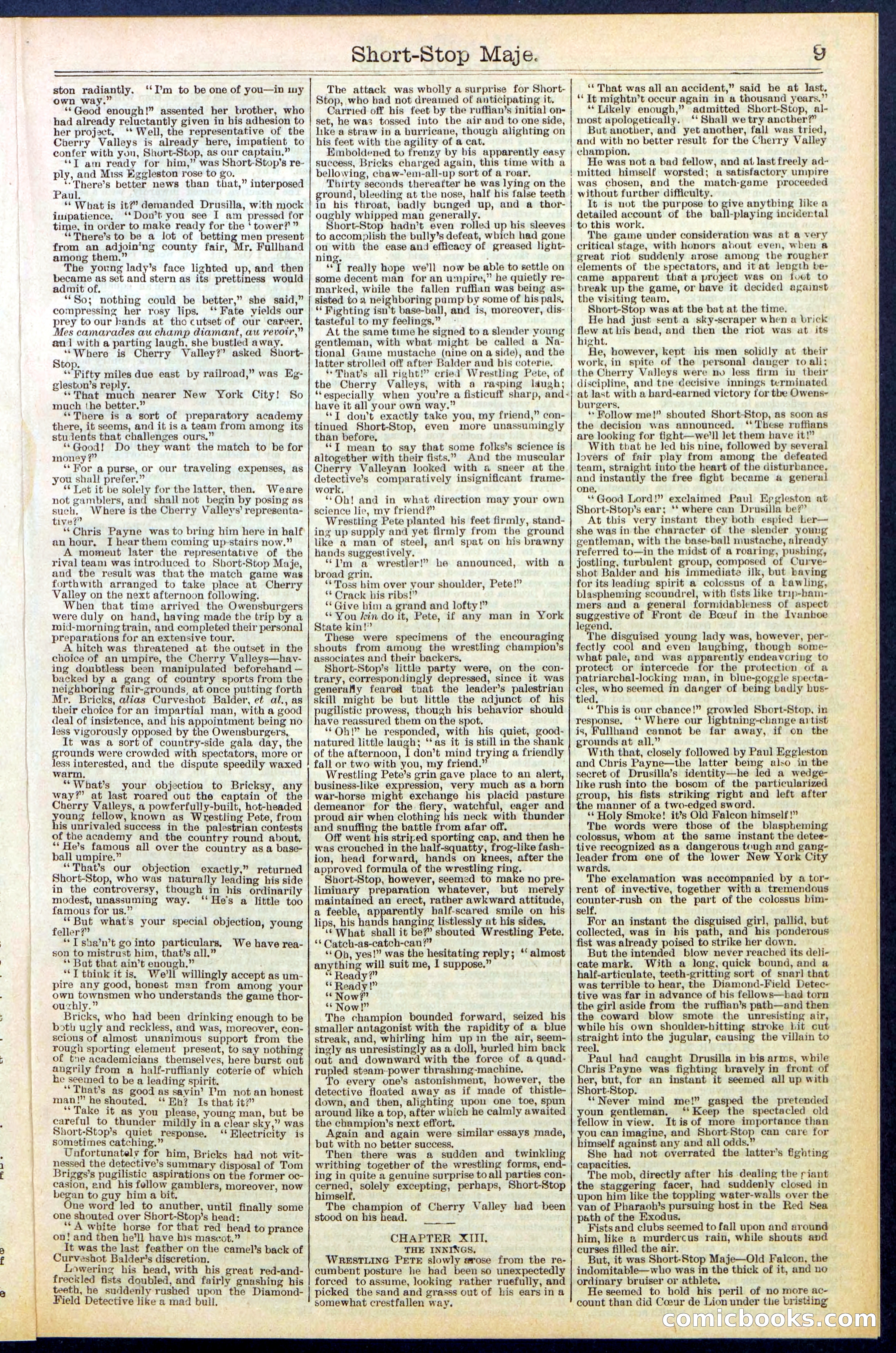 Beadle's New York Dime Library No. 515 — page 9 of 32