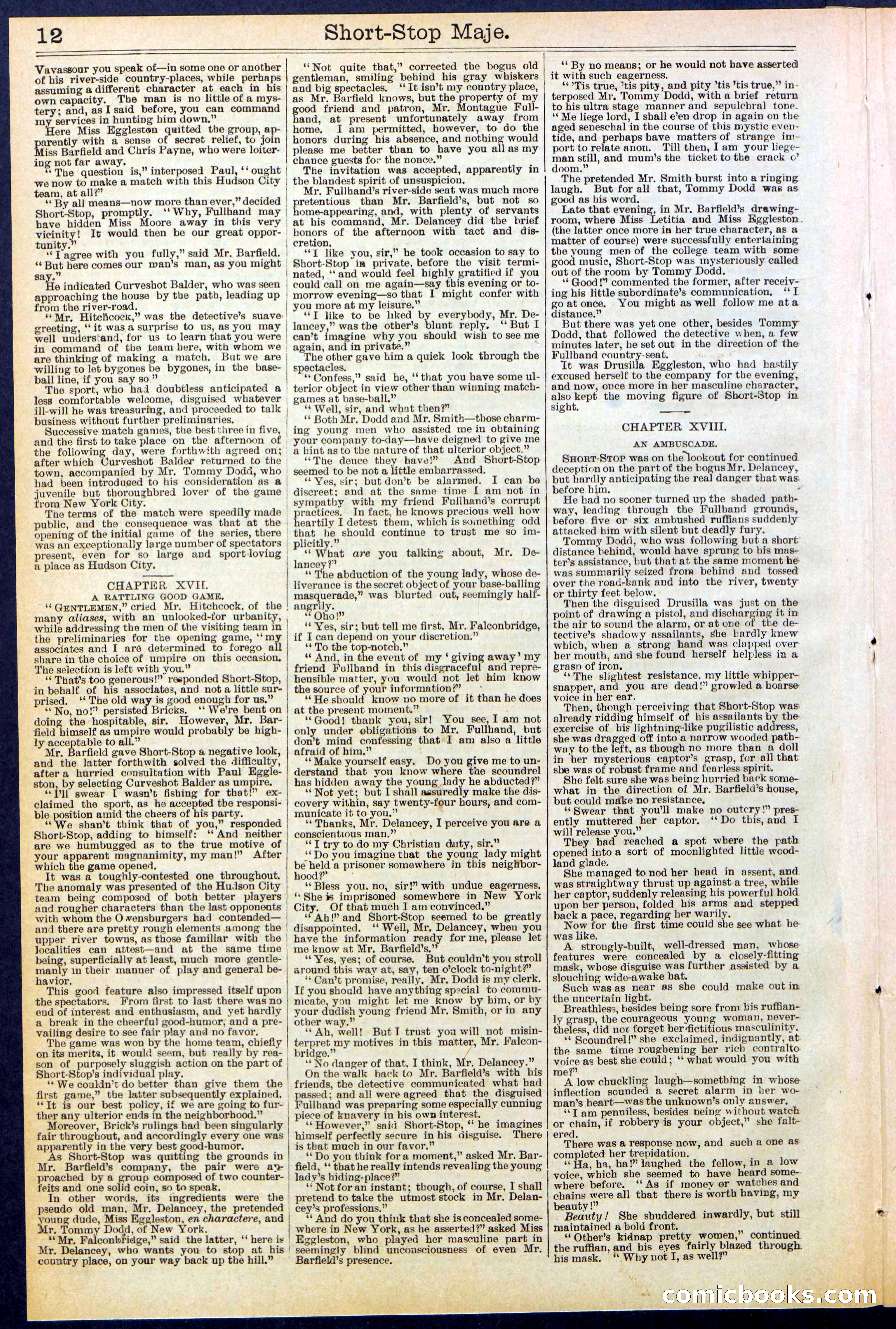 Beadle's New York Dime Library No. 515 — page 12 of 32