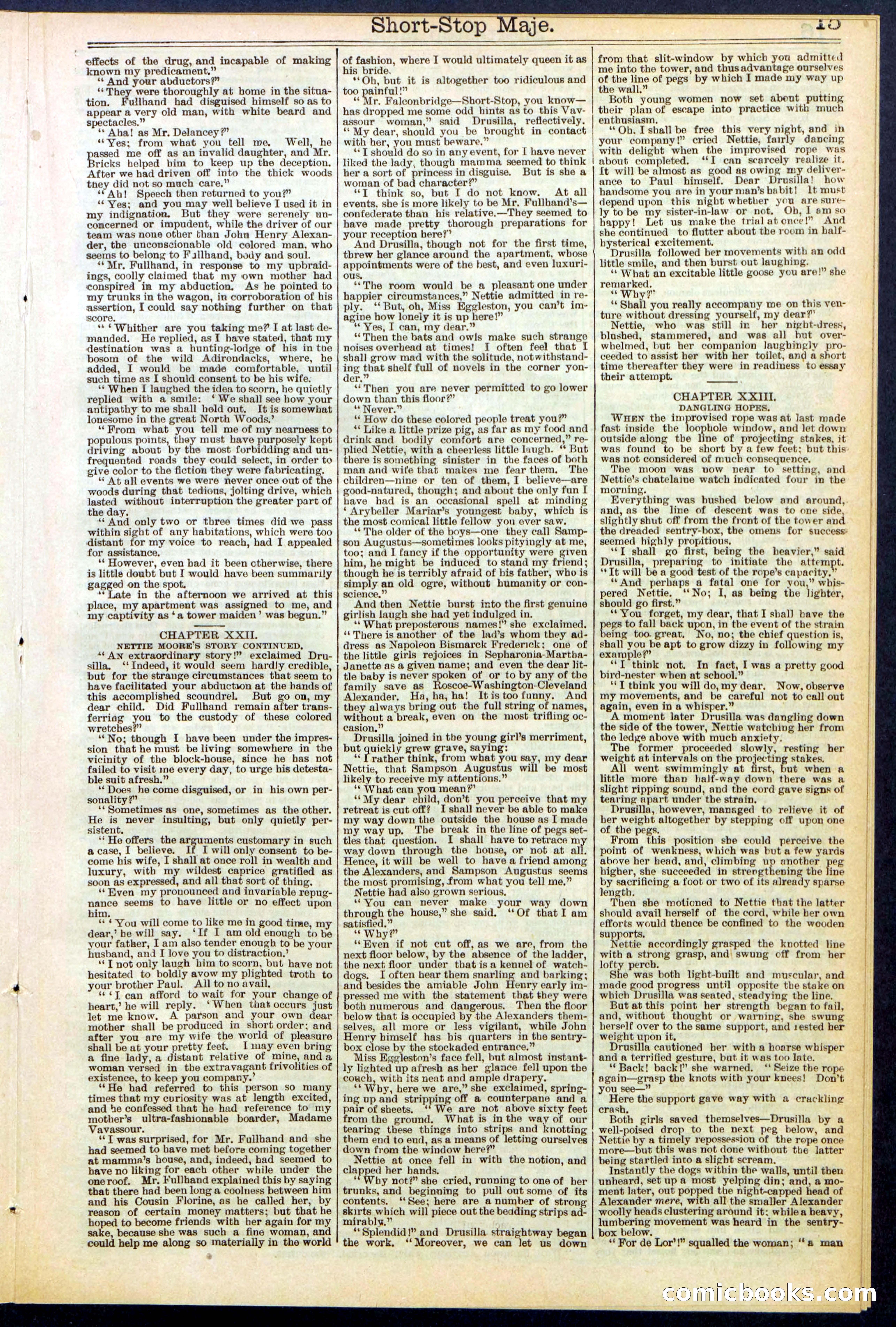 Beadle's New York Dime Library No. 515 — page 15 of 32