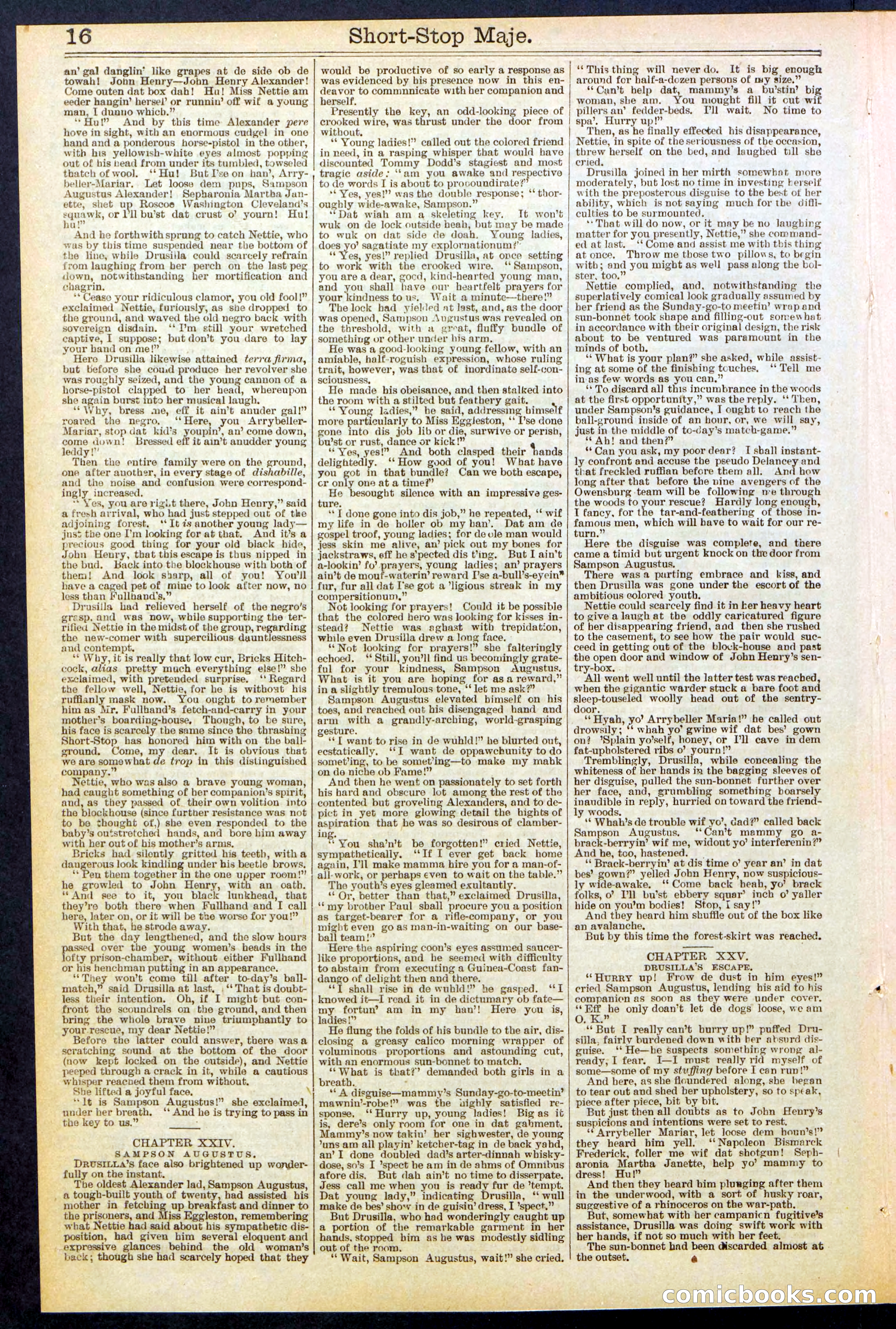 Beadle's New York Dime Library No. 515 — page 16 of 32