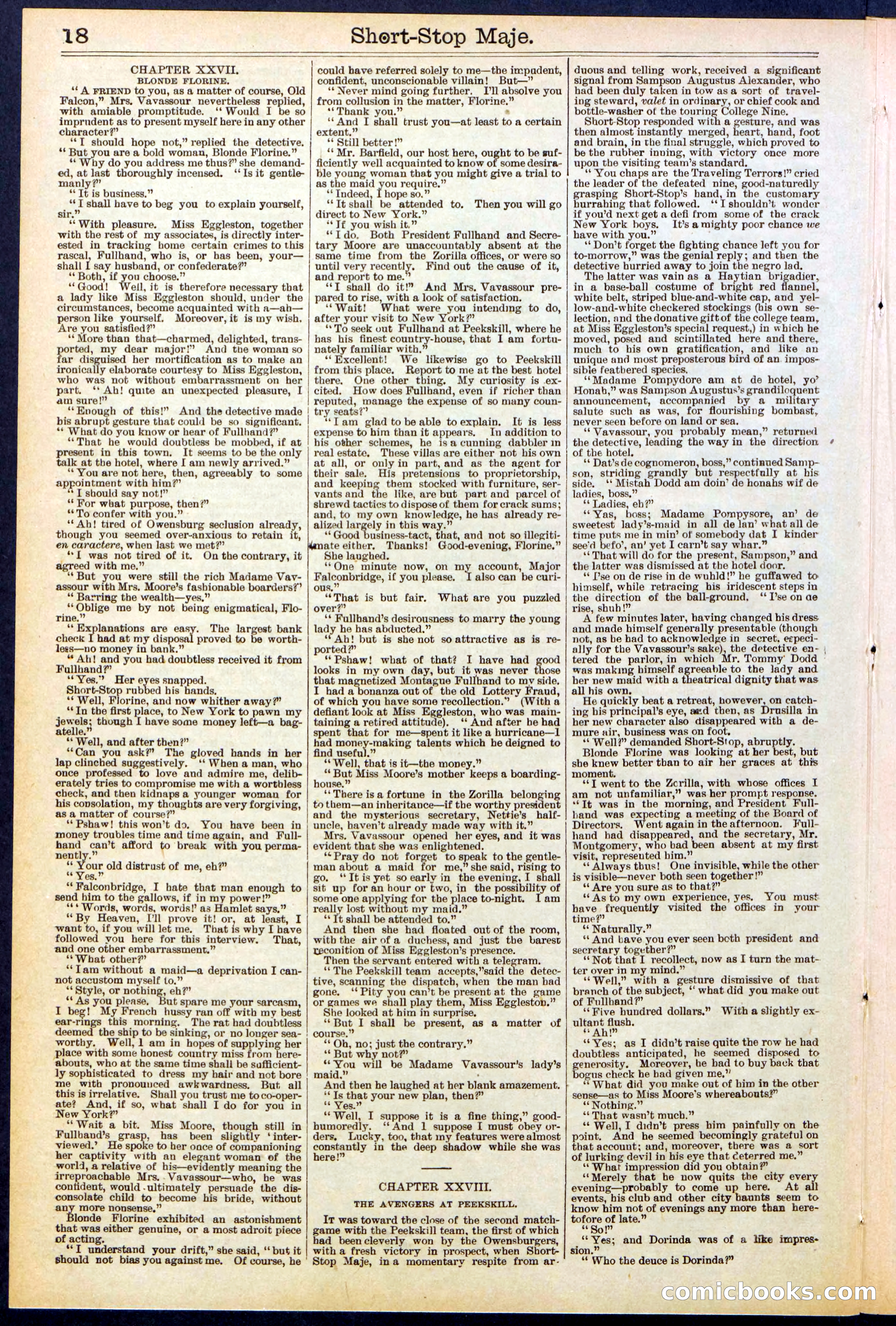 Beadle's New York Dime Library No. 515 — page 18 of 32
