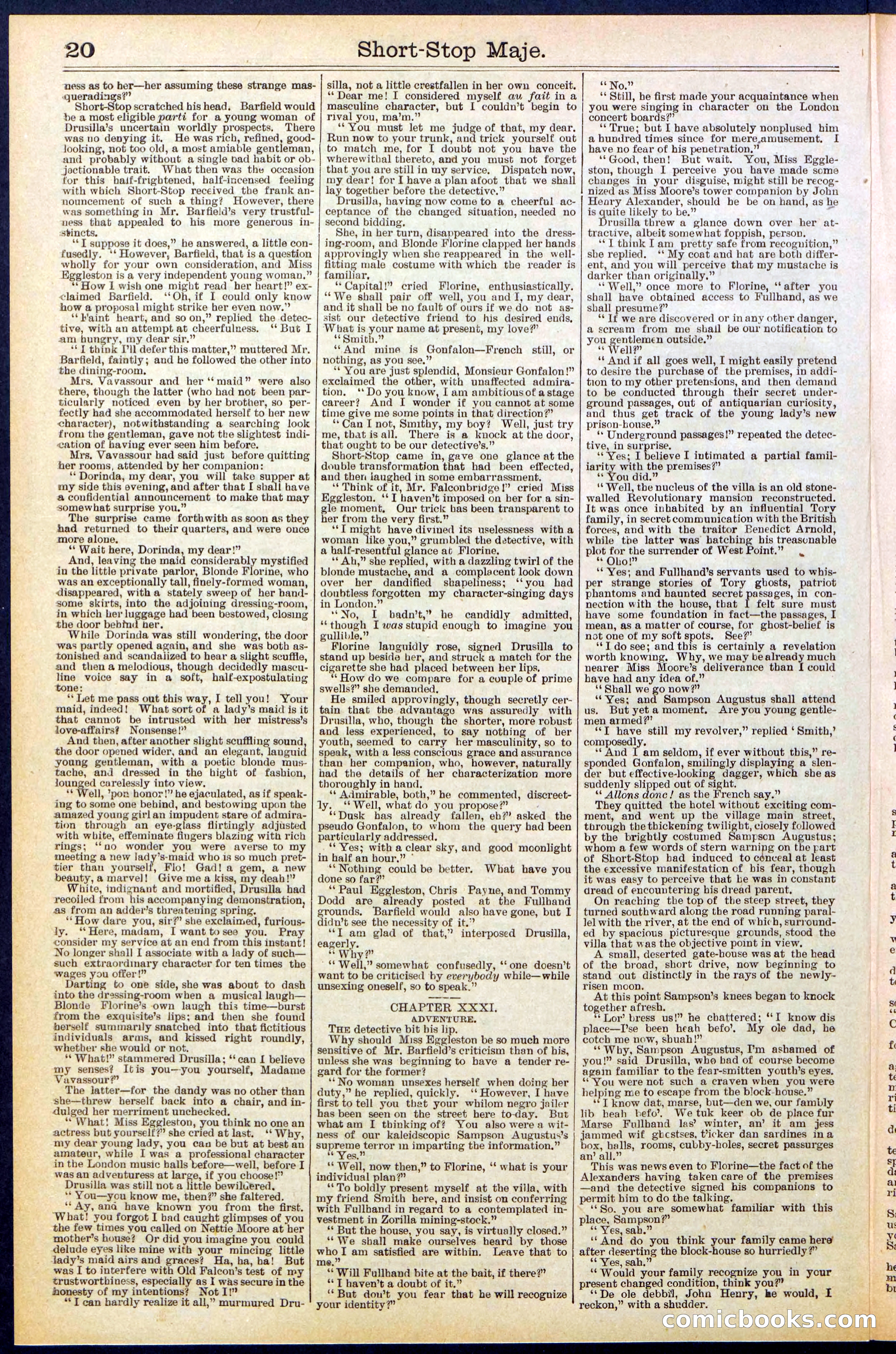 Beadle's New York Dime Library No. 515 — page 20 of 32