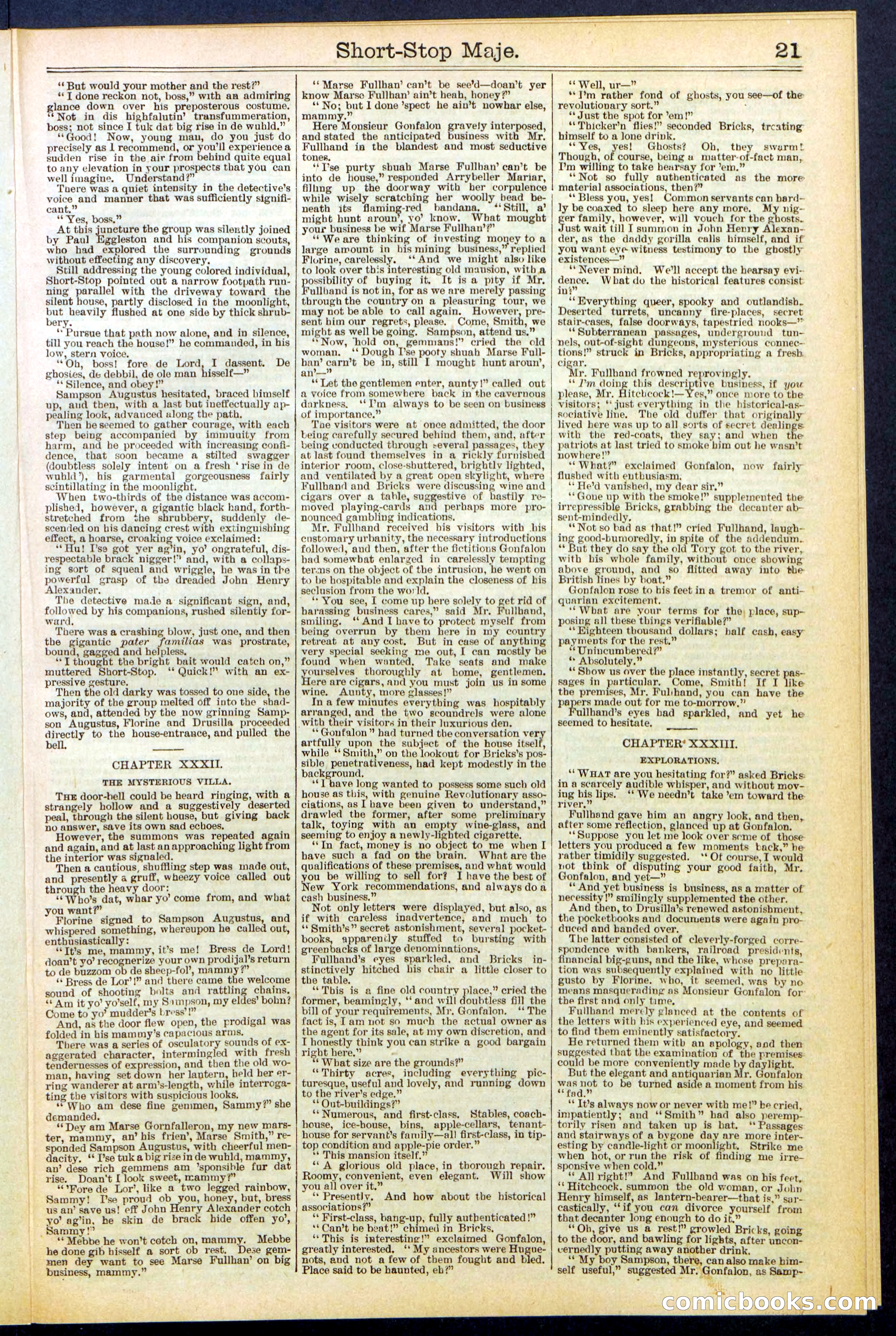 Beadle's New York Dime Library No. 515 — page 21 of 32