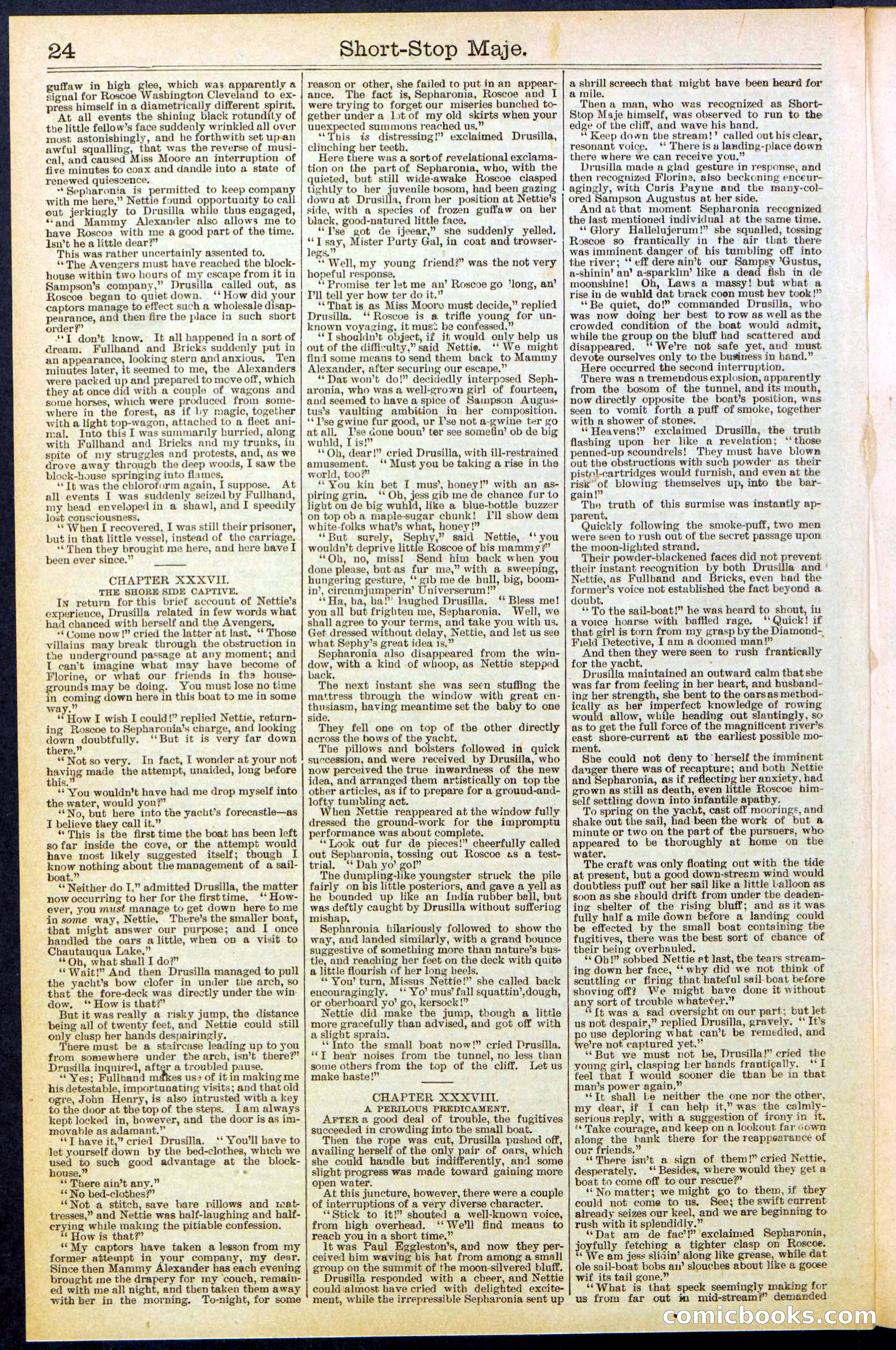 Beadle's New York Dime Library No. 515 — page 24 of 32
