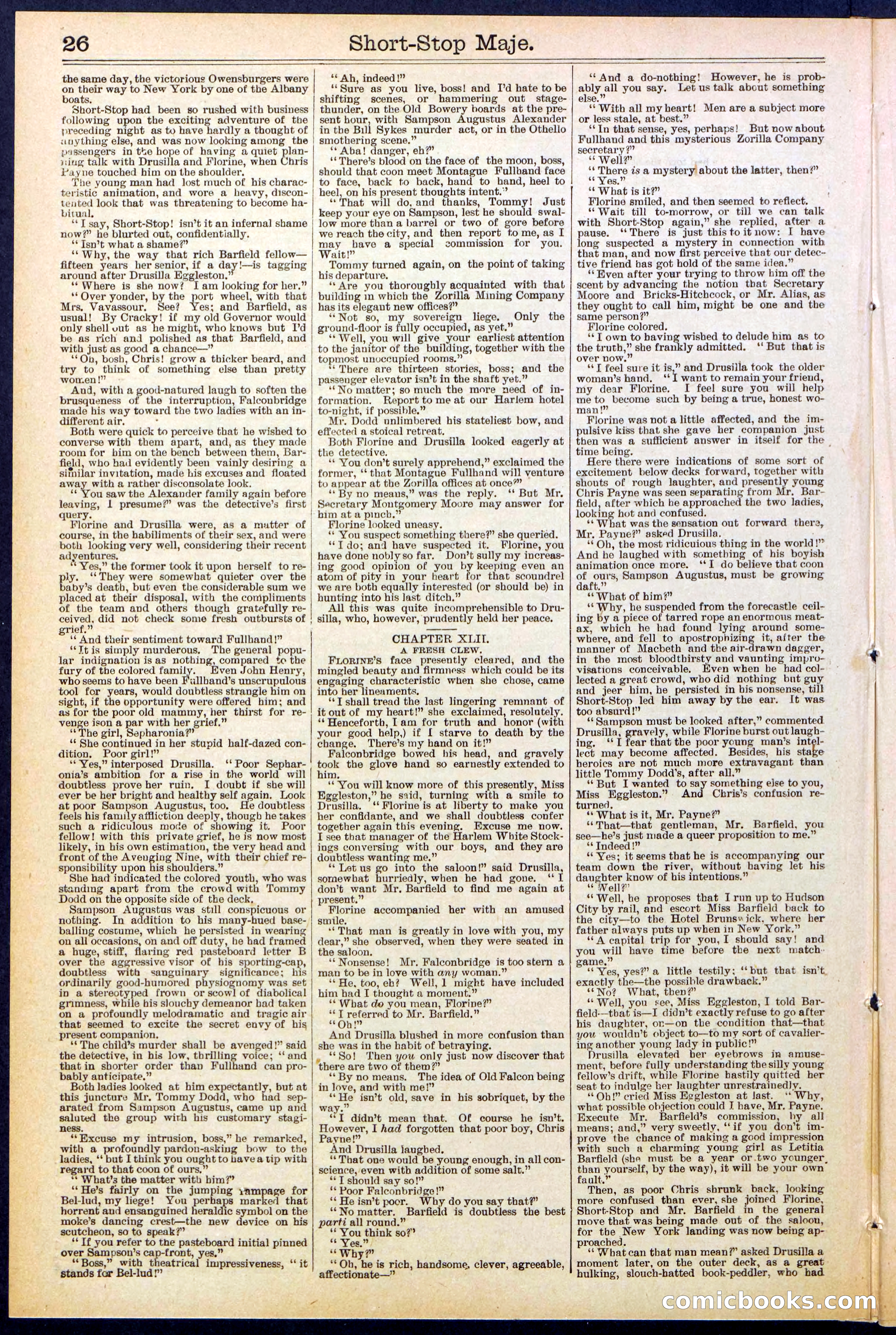 Beadle's New York Dime Library No. 515 — page 26 of 32