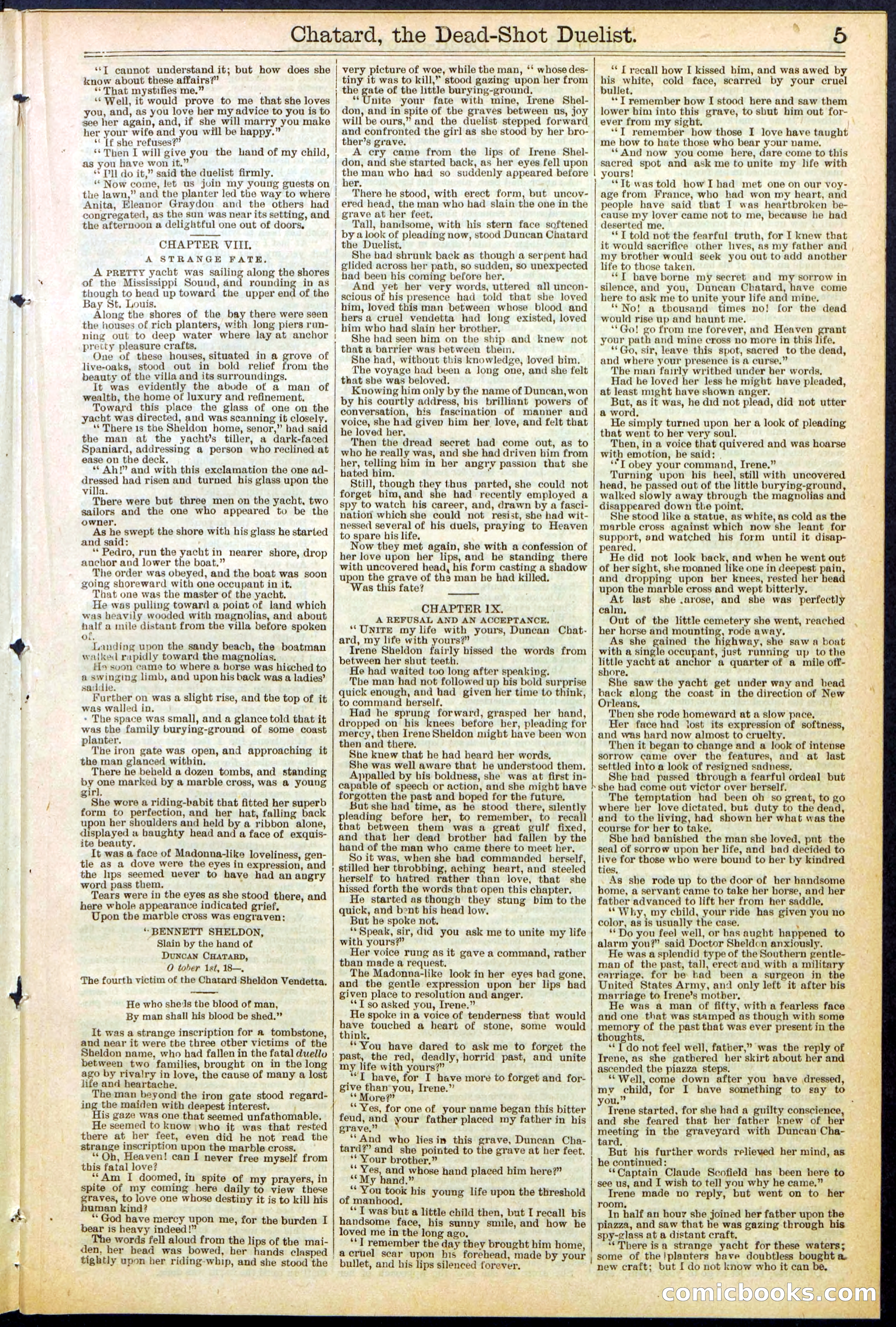 Beadle's New York Dime Library No. 516 — page 5 of 32