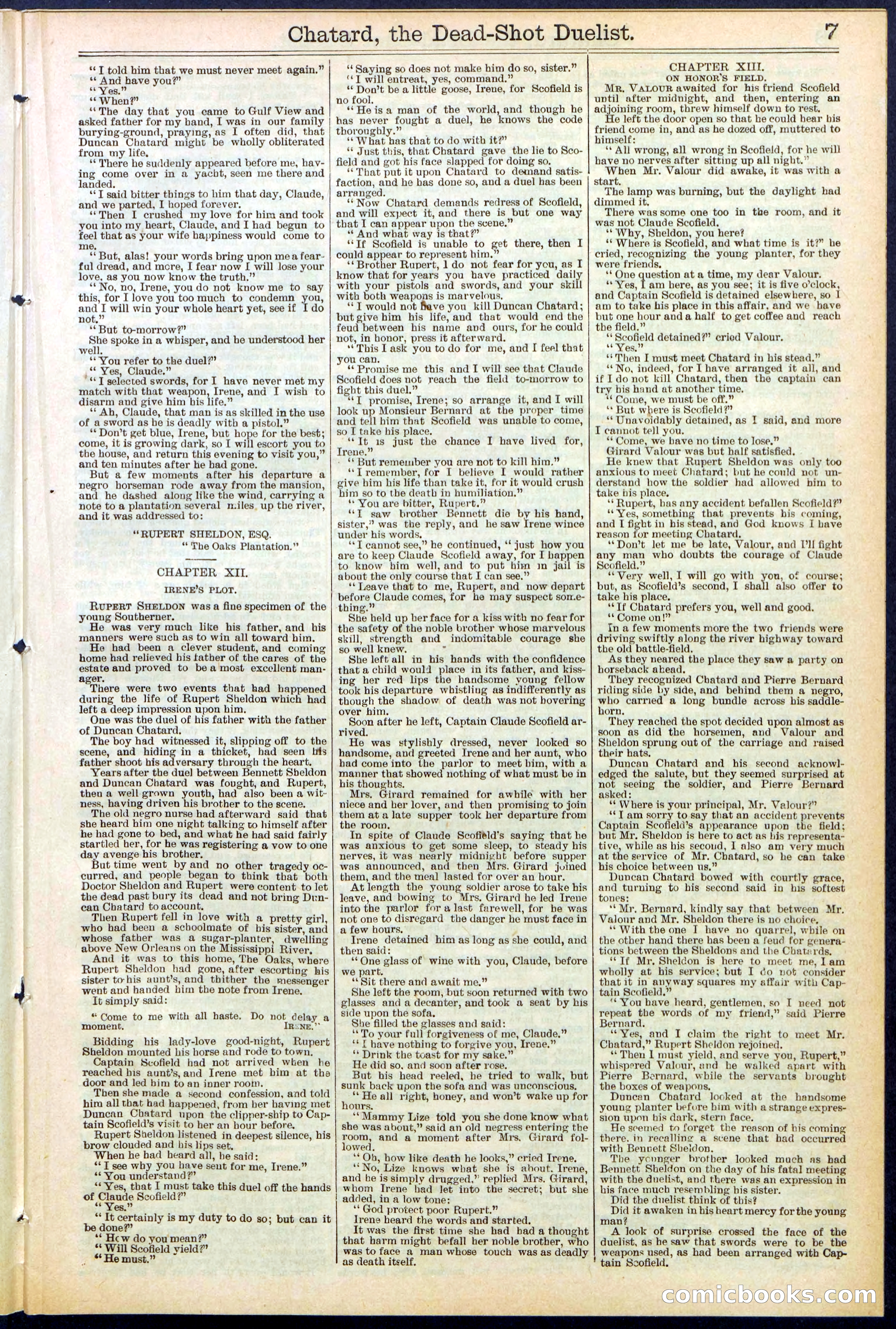 Beadle's New York Dime Library No. 516 — page 7 of 32