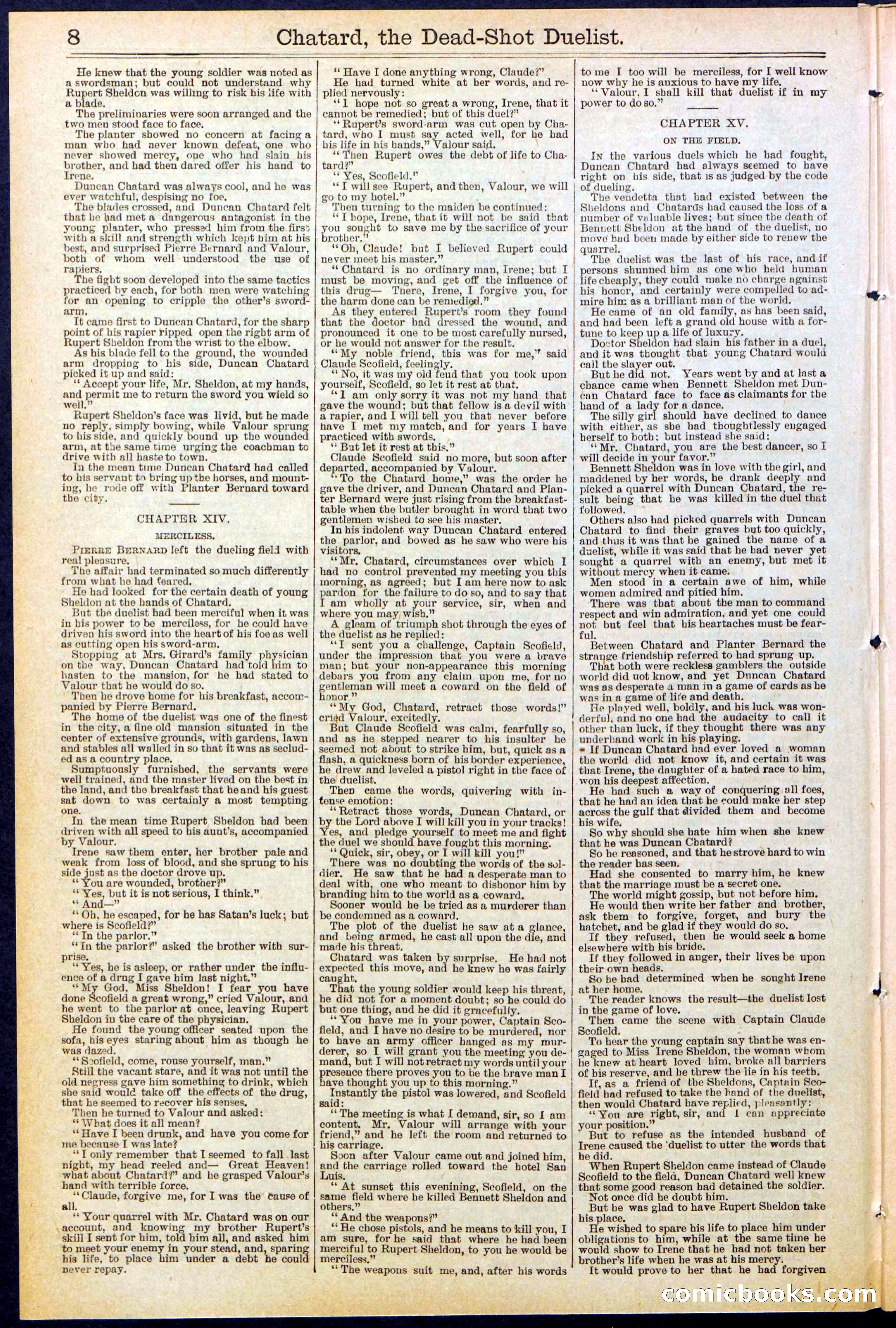 Beadle's New York Dime Library No. 516 — page 8 of 32