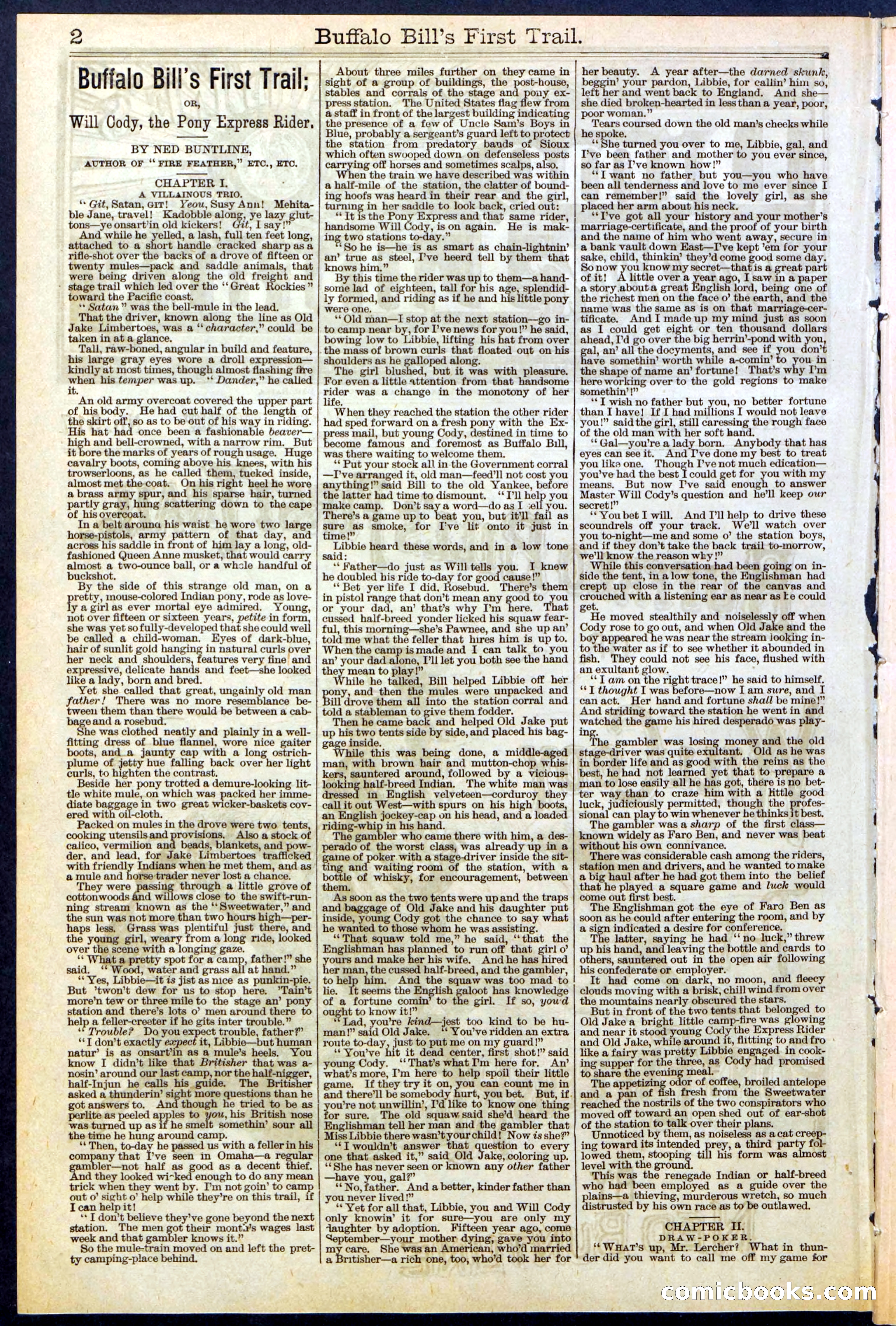 Beadle's New York Dime Library No. 517 — page 2 of 32