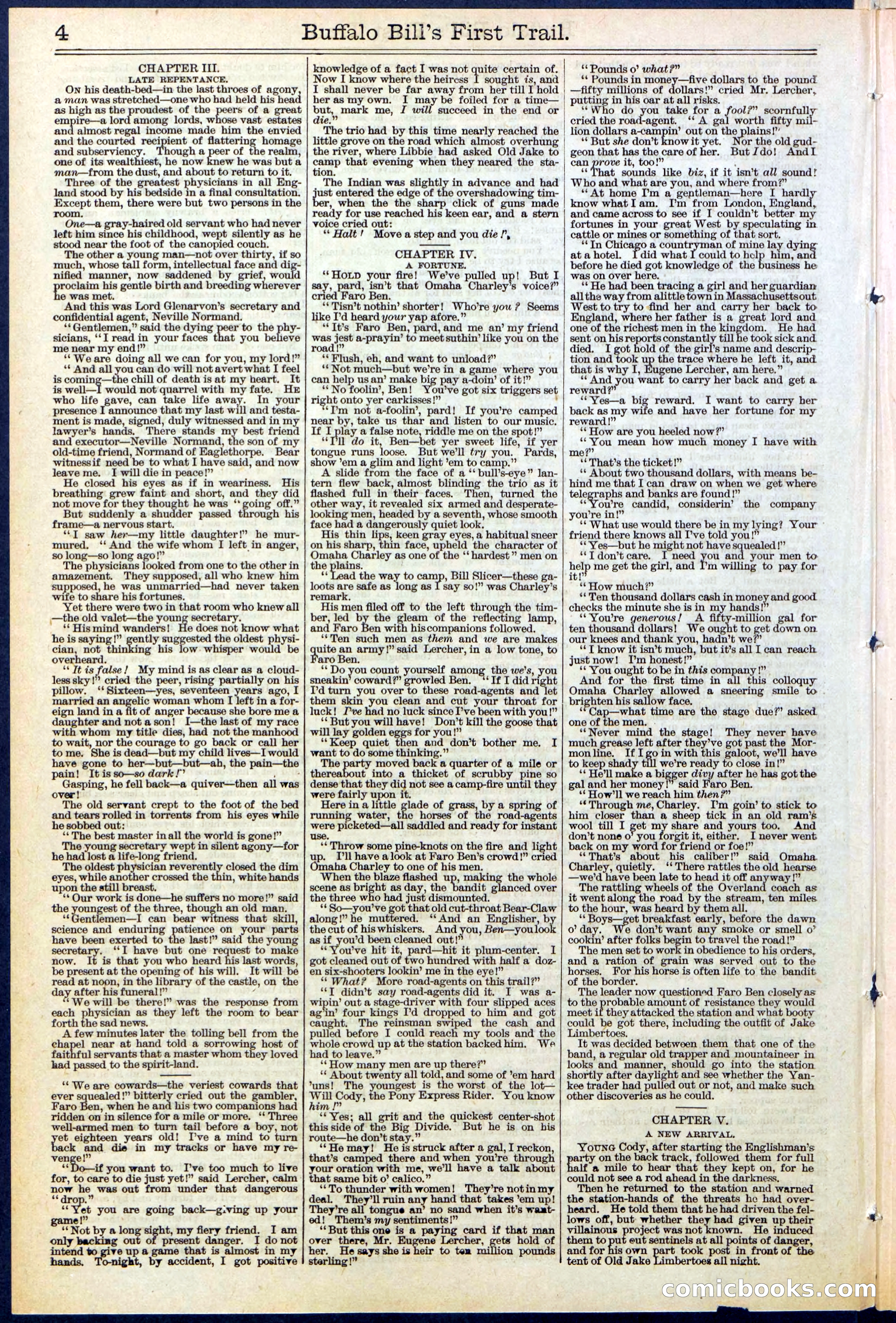 Beadle's New York Dime Library No. 517 — page 4 of 32