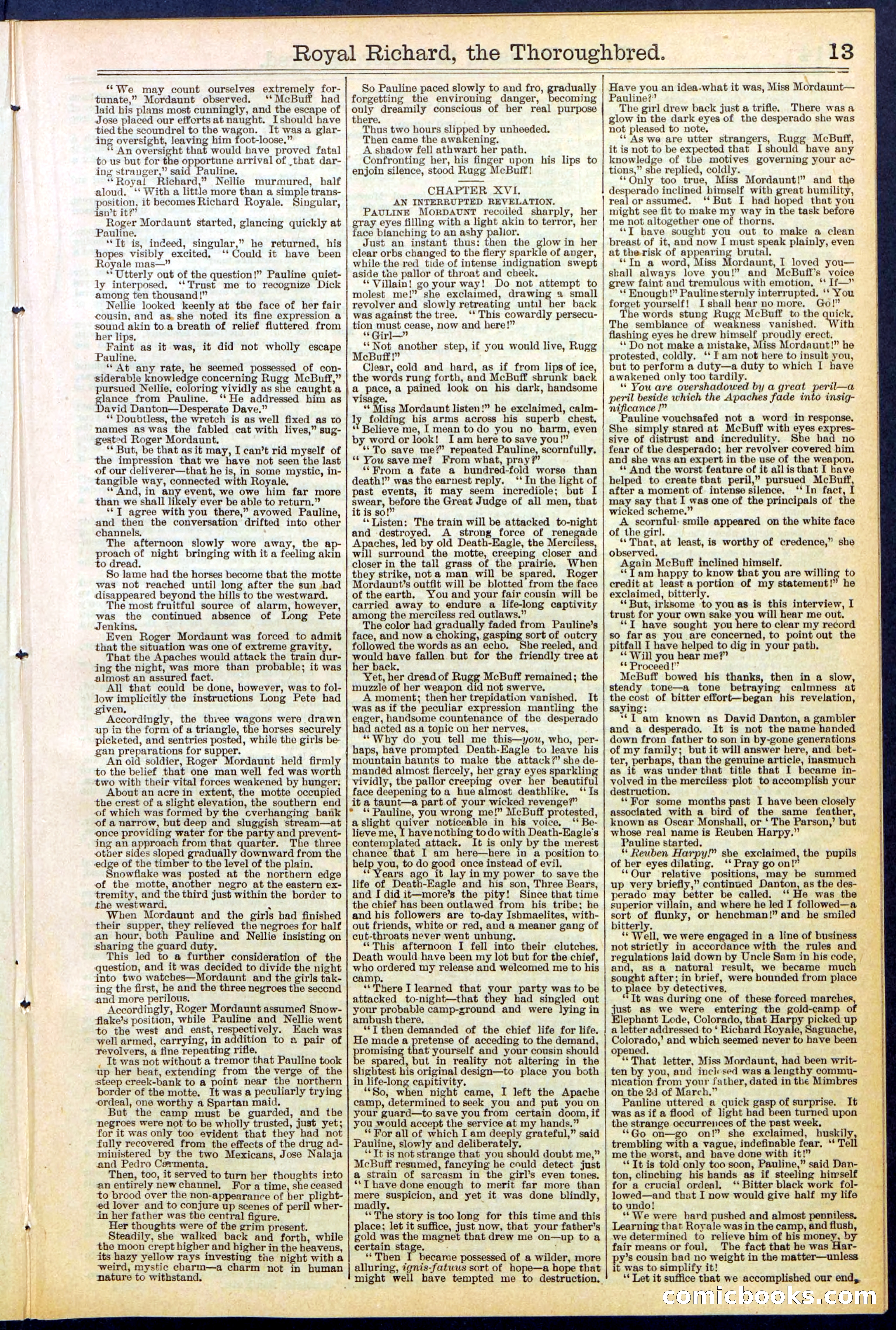 Beadle's Dime Library No. 518 — page 13 of 32