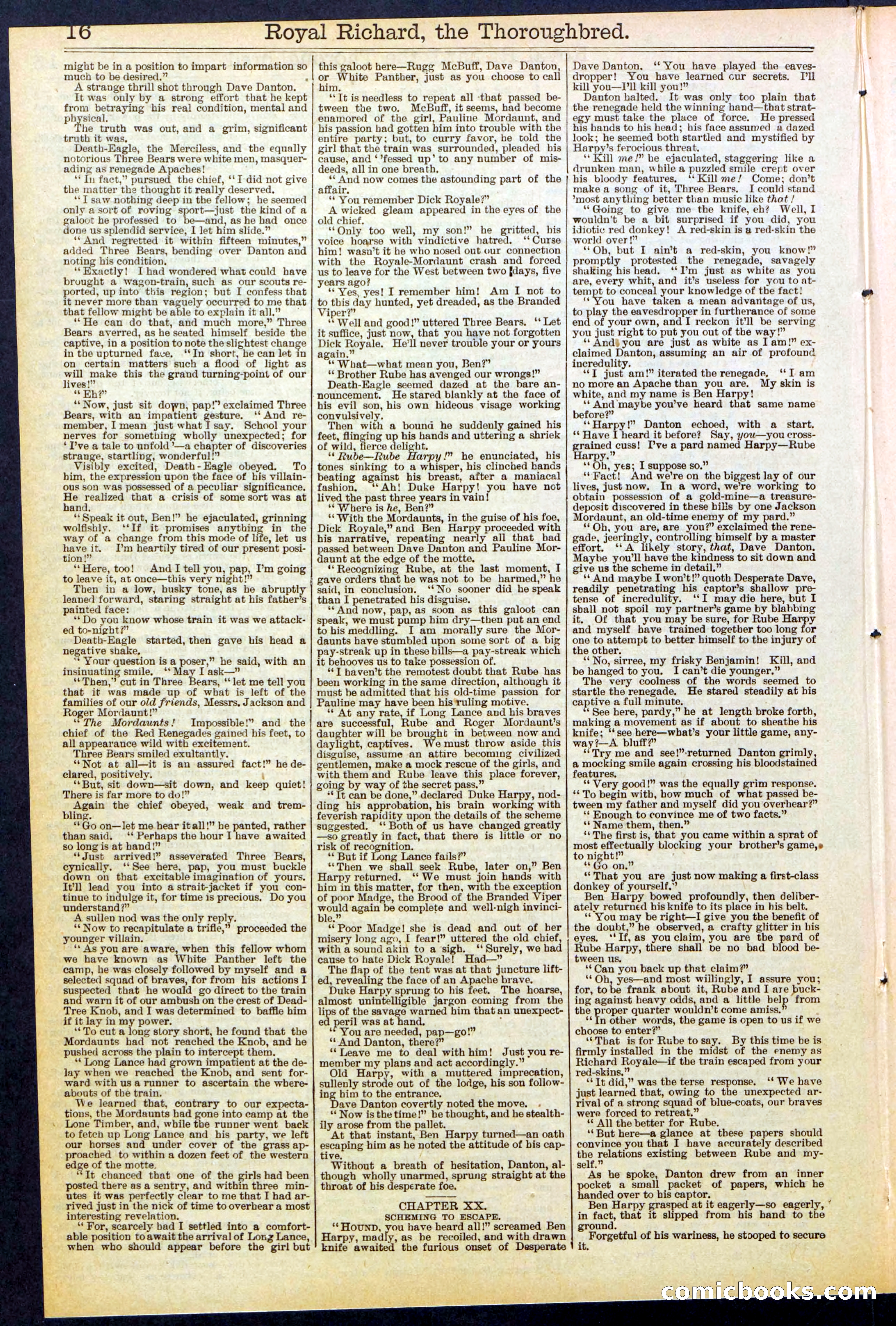 Beadle's Dime Library No. 518 — page 16 of 32