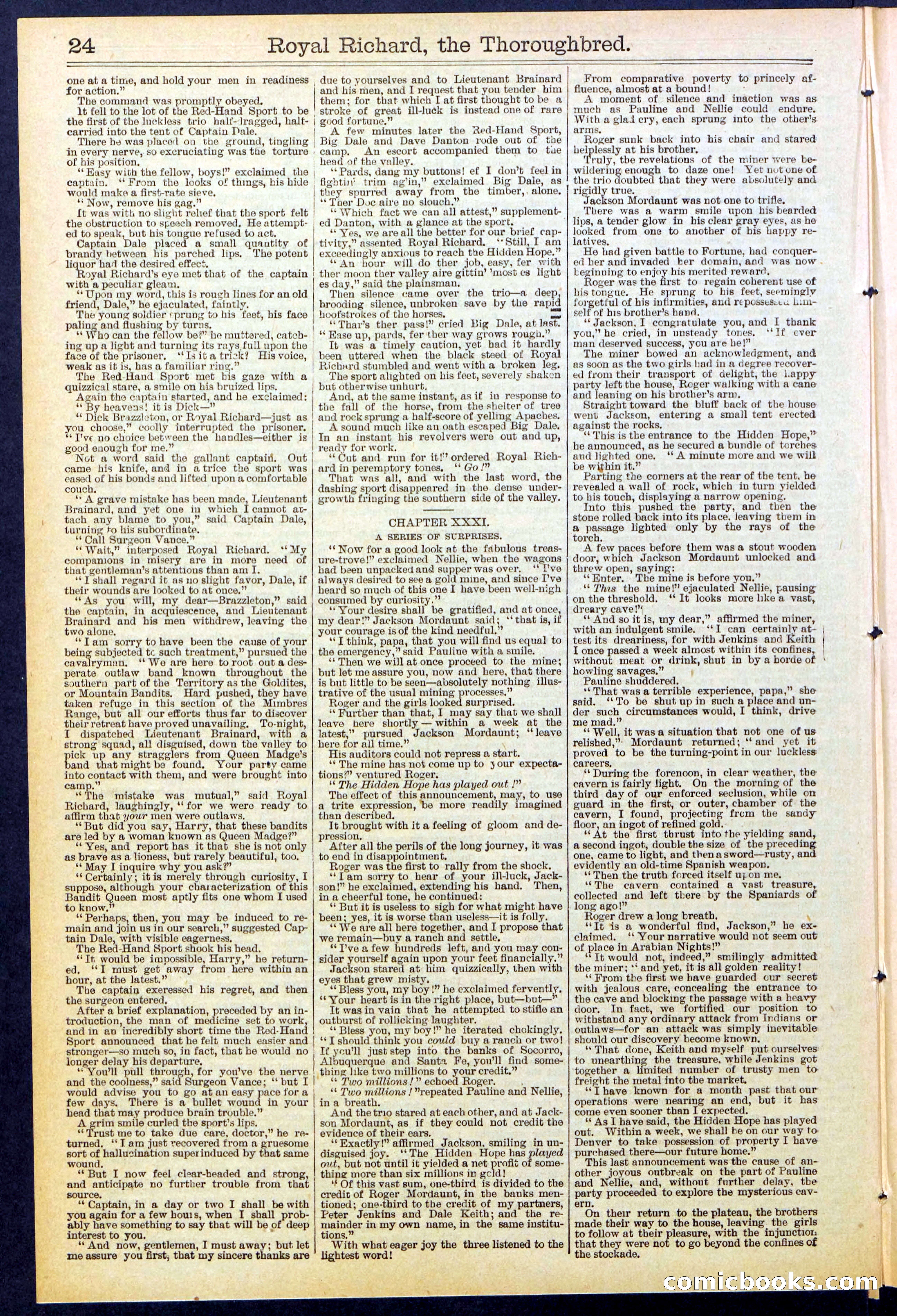 Beadle's Dime Library No. 518 — page 24 of 32