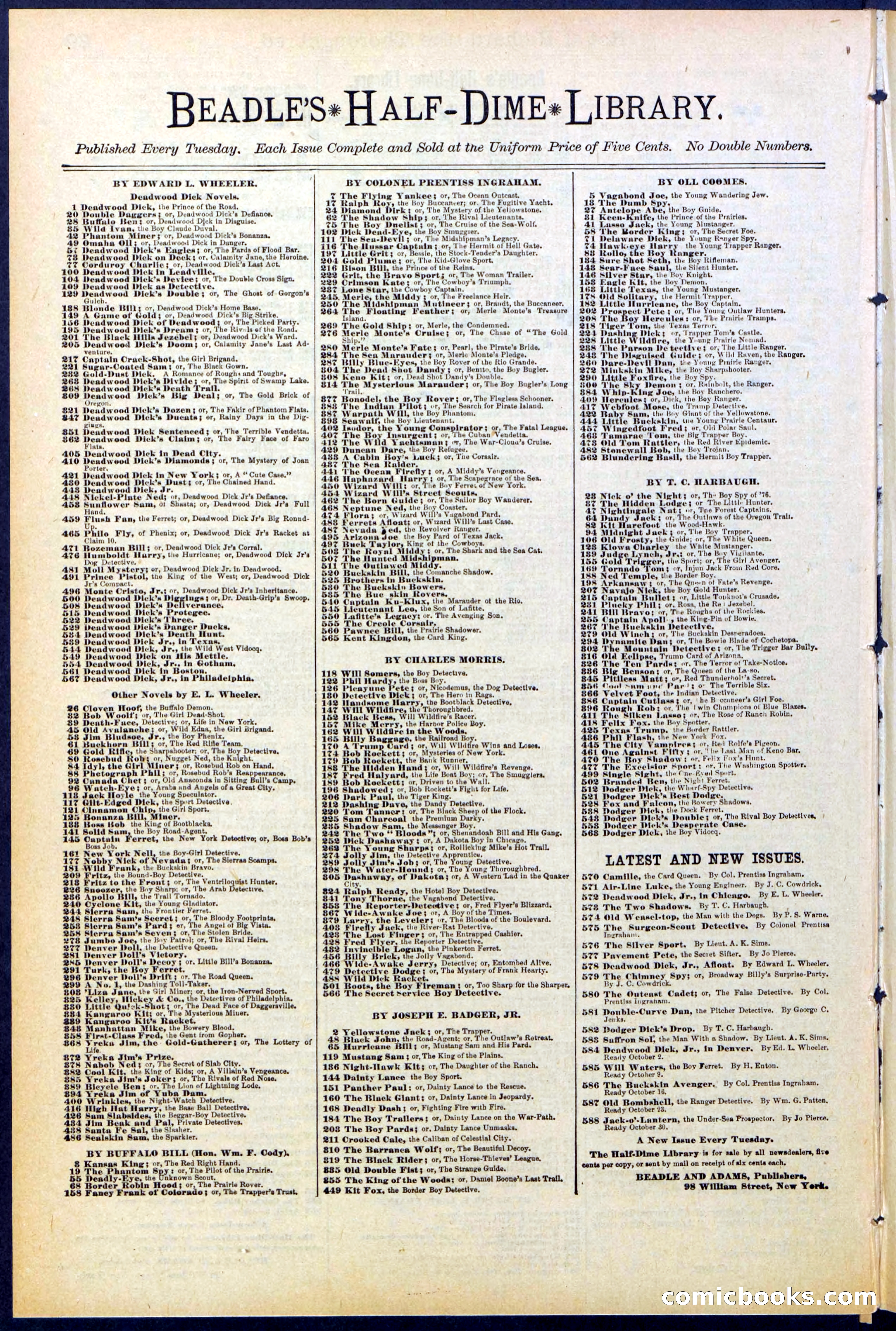 Beadle's Dime Library No. 518 — page 30 of 32