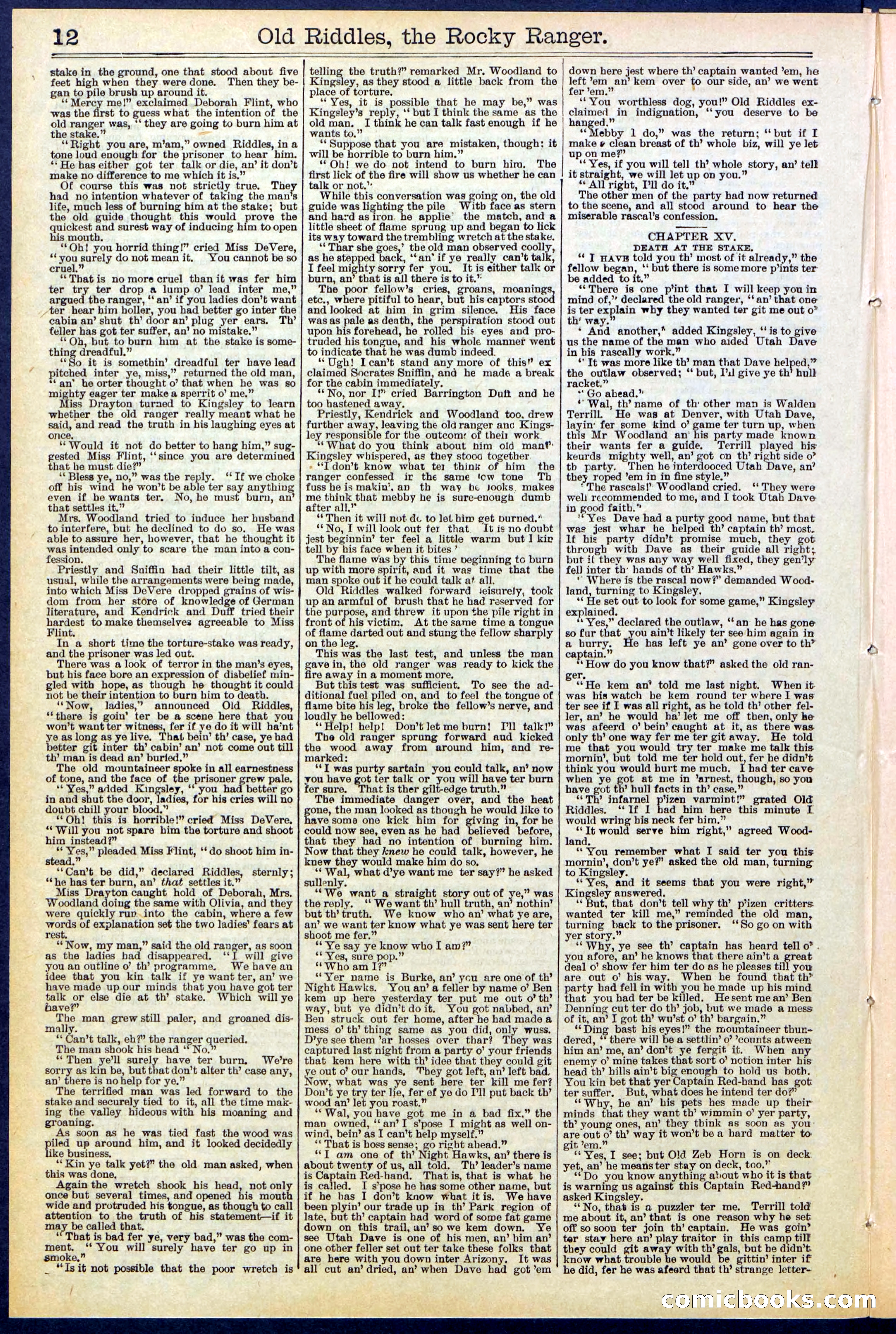 Beadle's New York Dime Library No. 519 — page 12 of 32