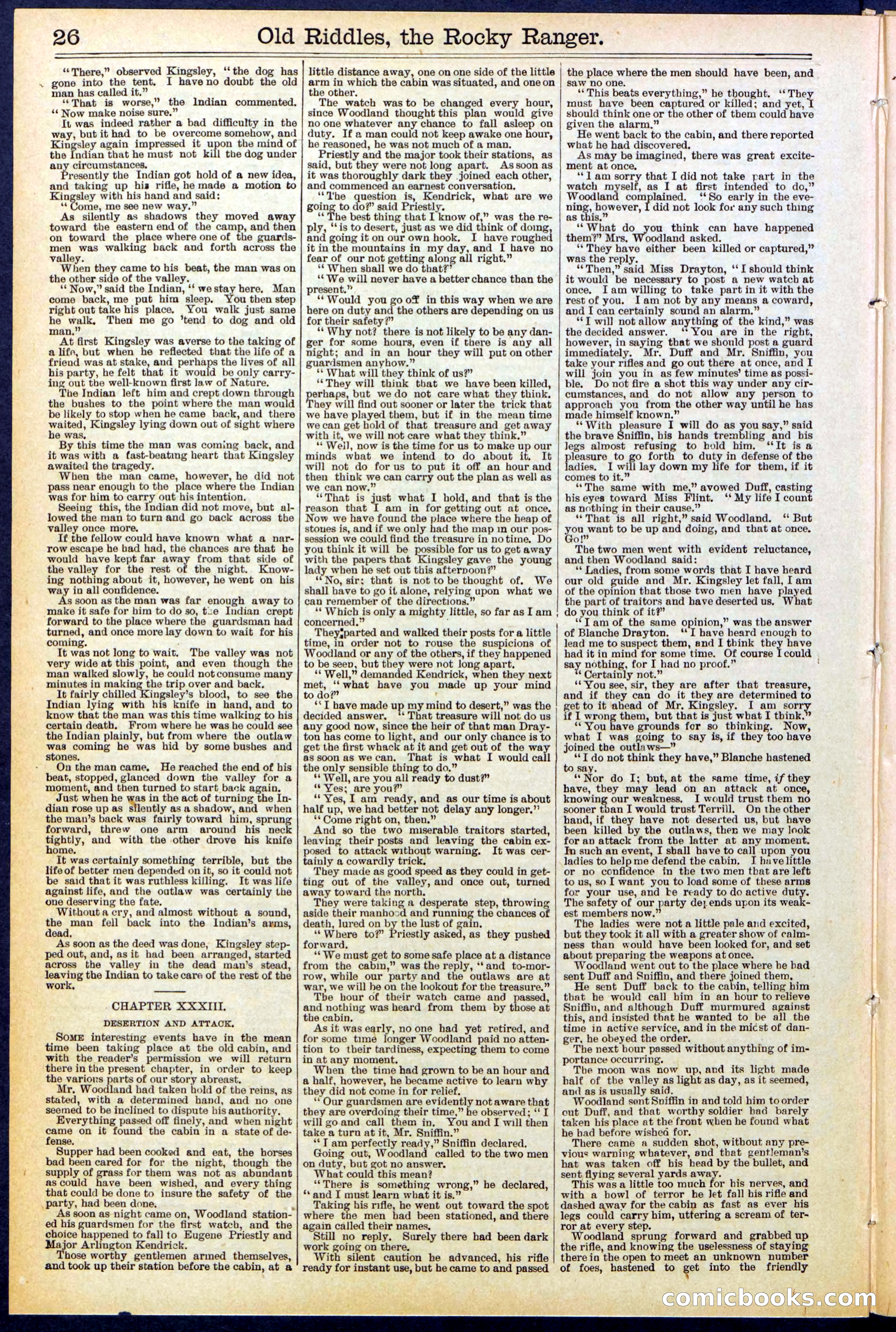 Beadle's New York Dime Library No. 519 — page 26 of 32