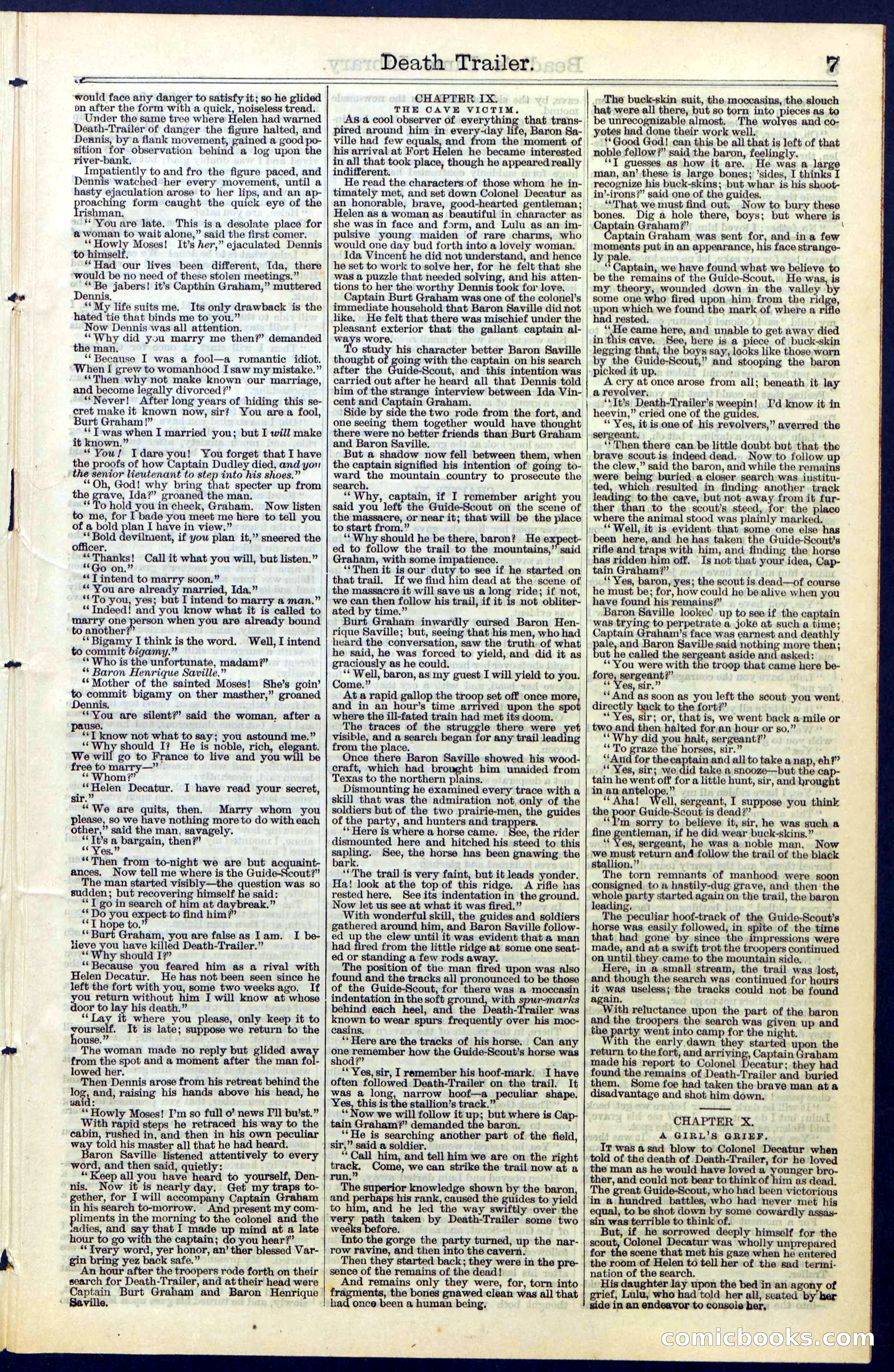 Beadle's Dime Library No. 52 — page 7 of 24