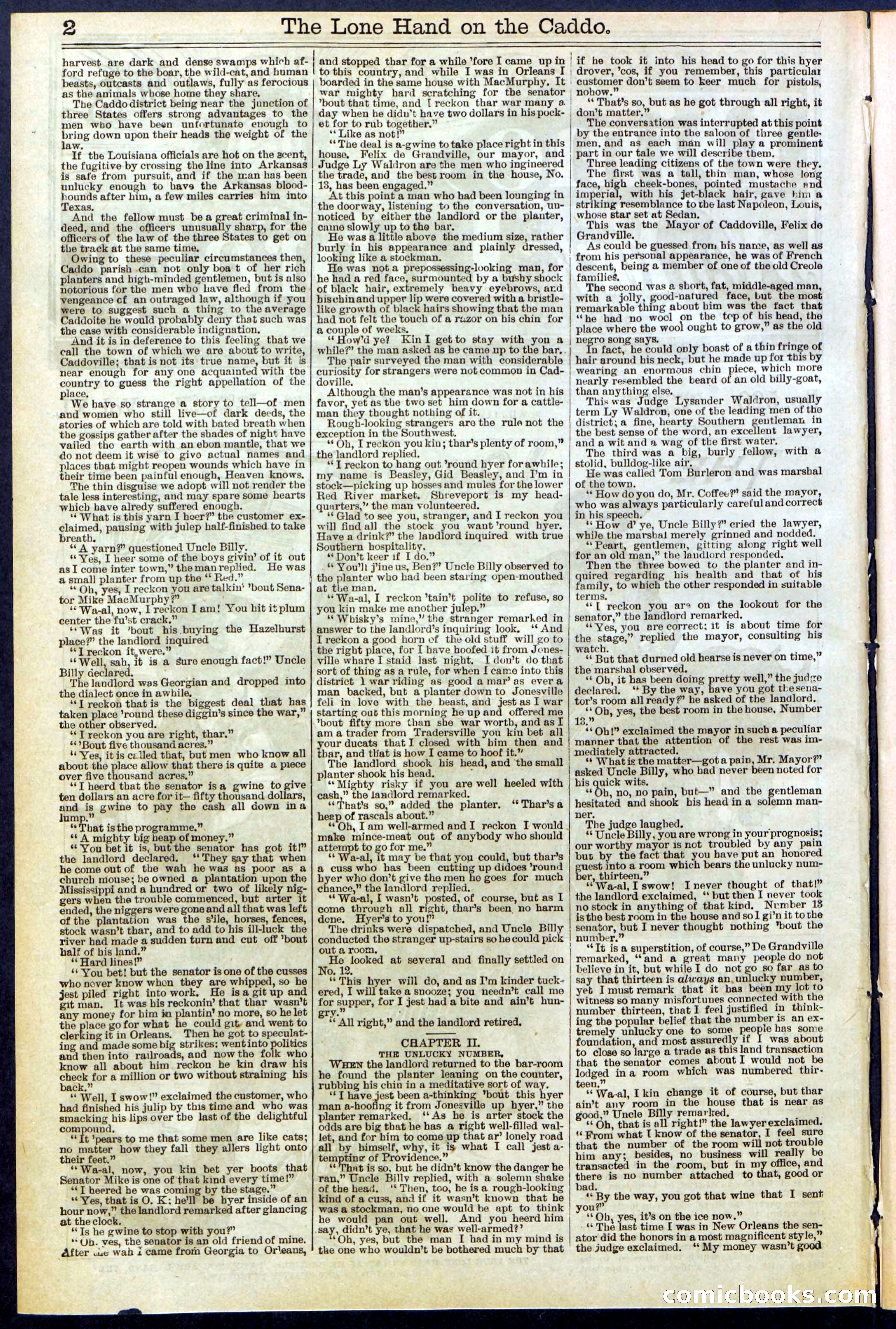 Beadle's New York Dime Library No. 520 — page 2 of 32