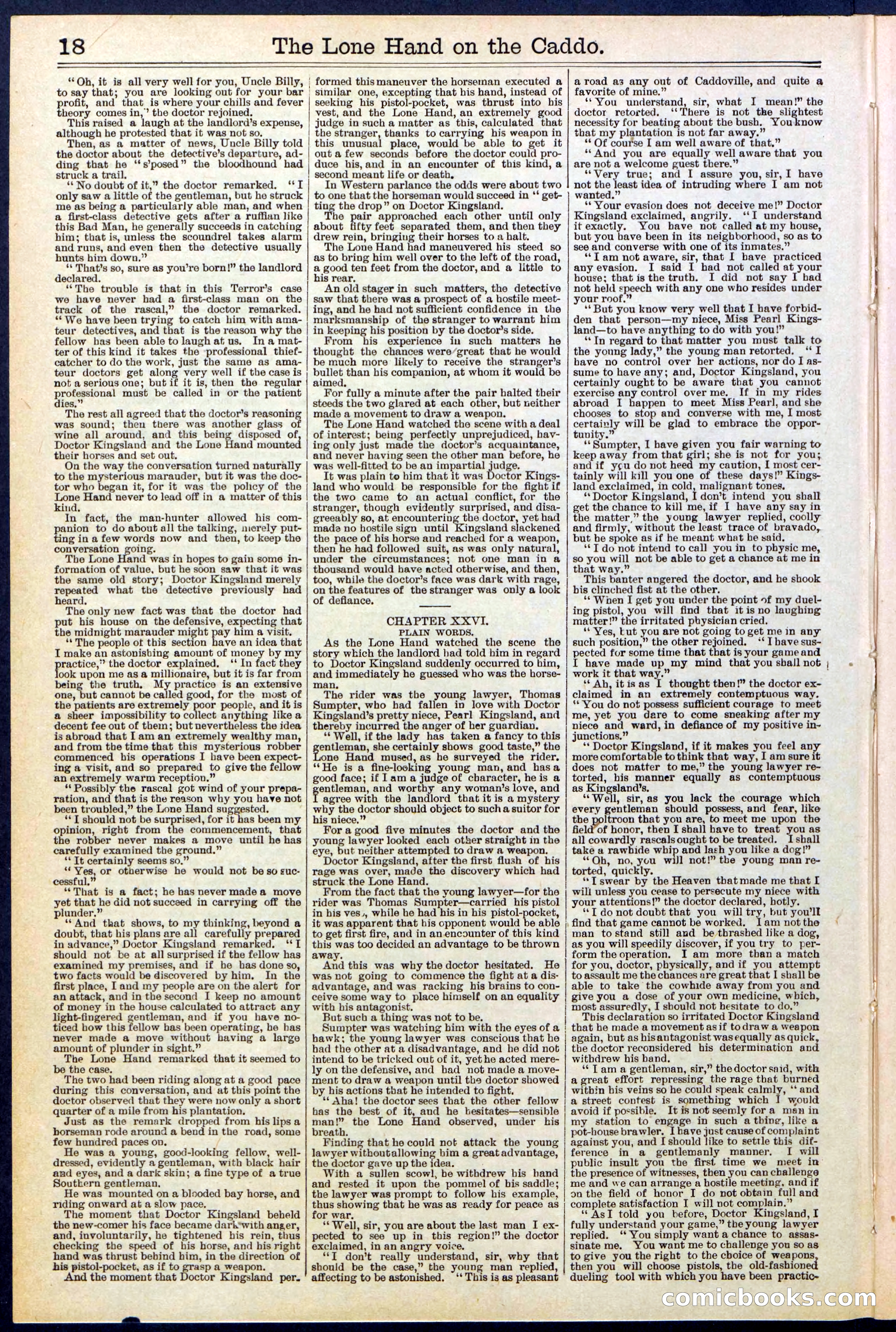 Beadle's New York Dime Library No. 520 — page 18 of 32