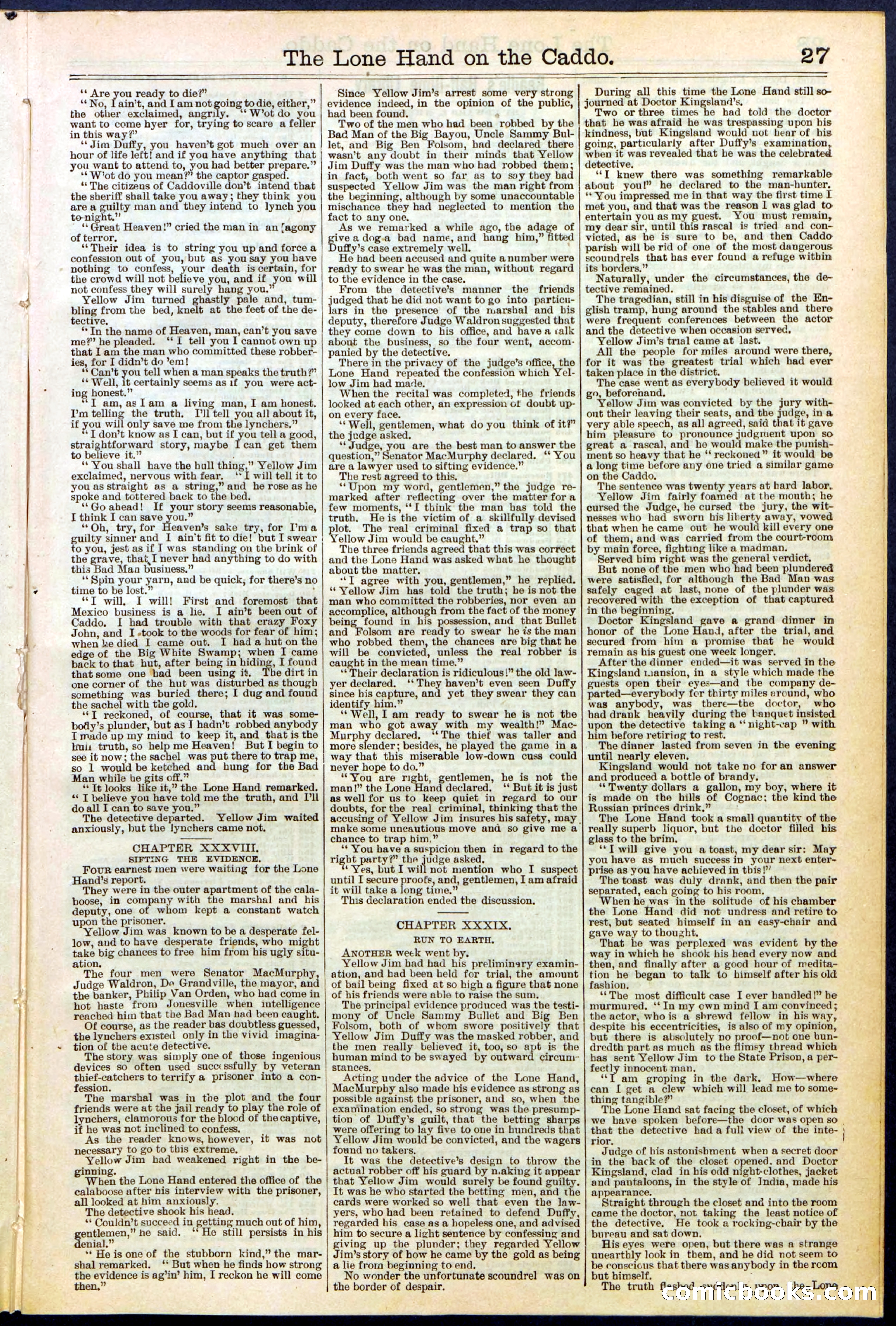 Beadle's New York Dime Library No. 520 — page 27 of 32