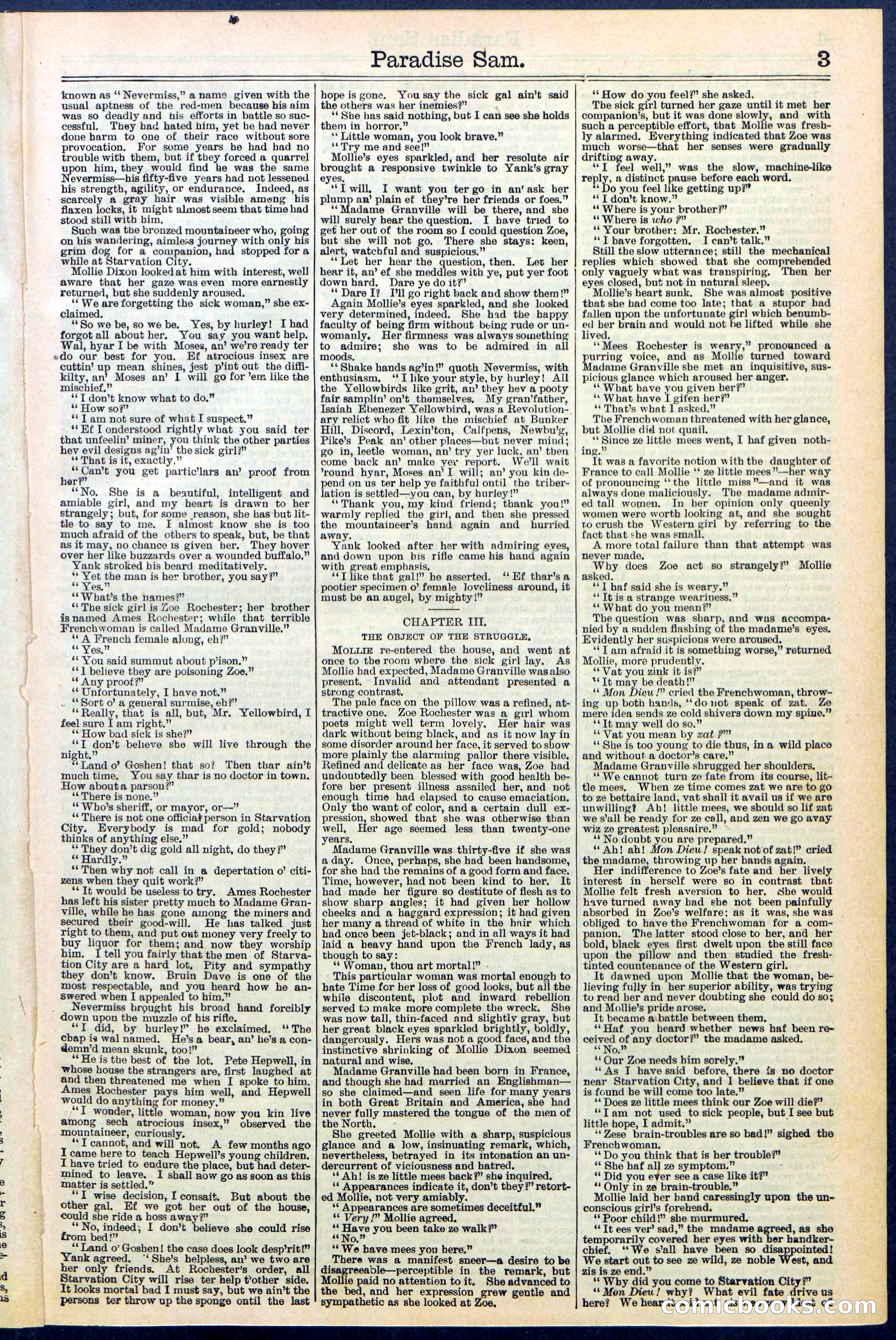 Beadle's New York Dime Library No. 521 — page 2 of 32
