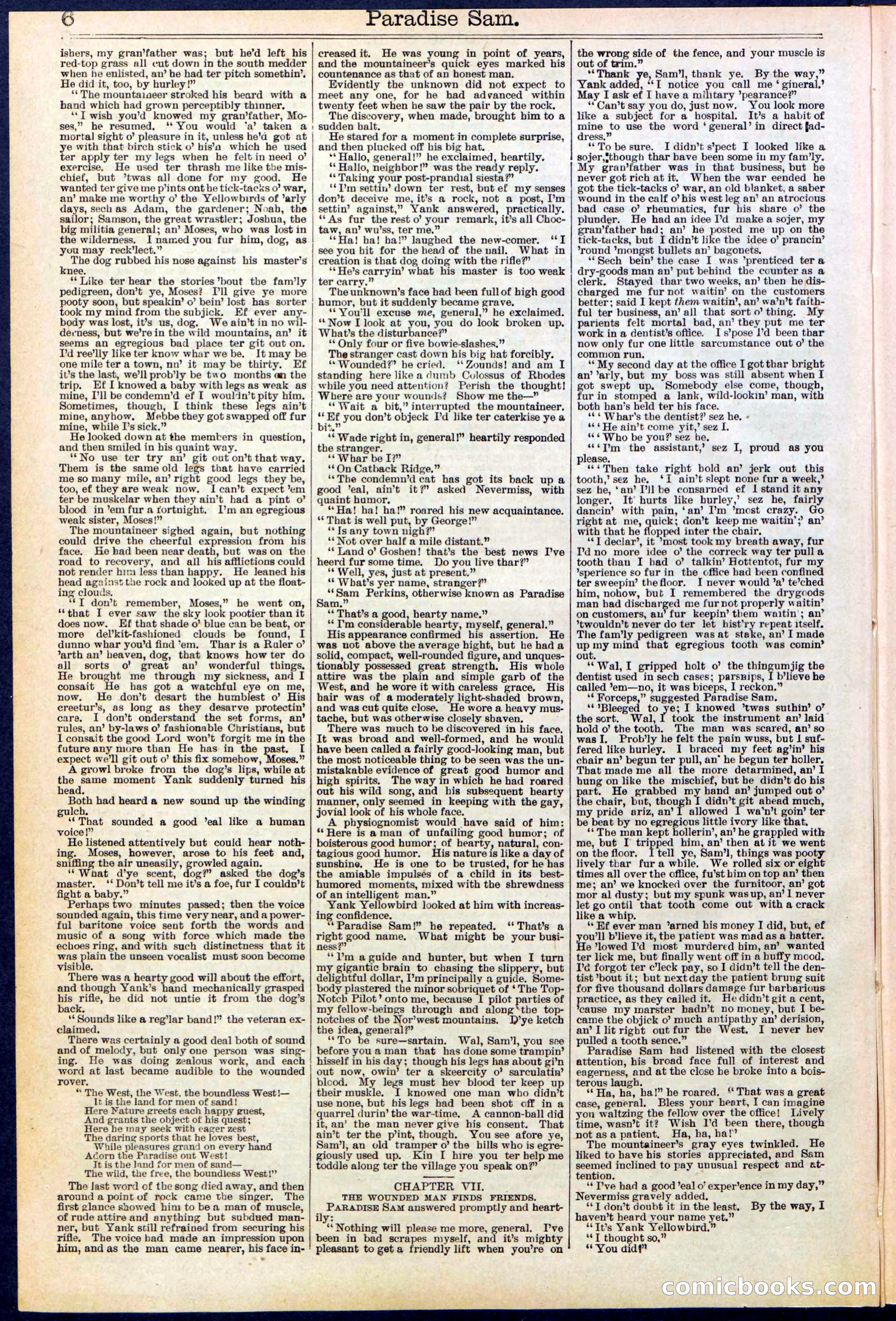 Beadle's New York Dime Library No. 521 — page 6 of 32