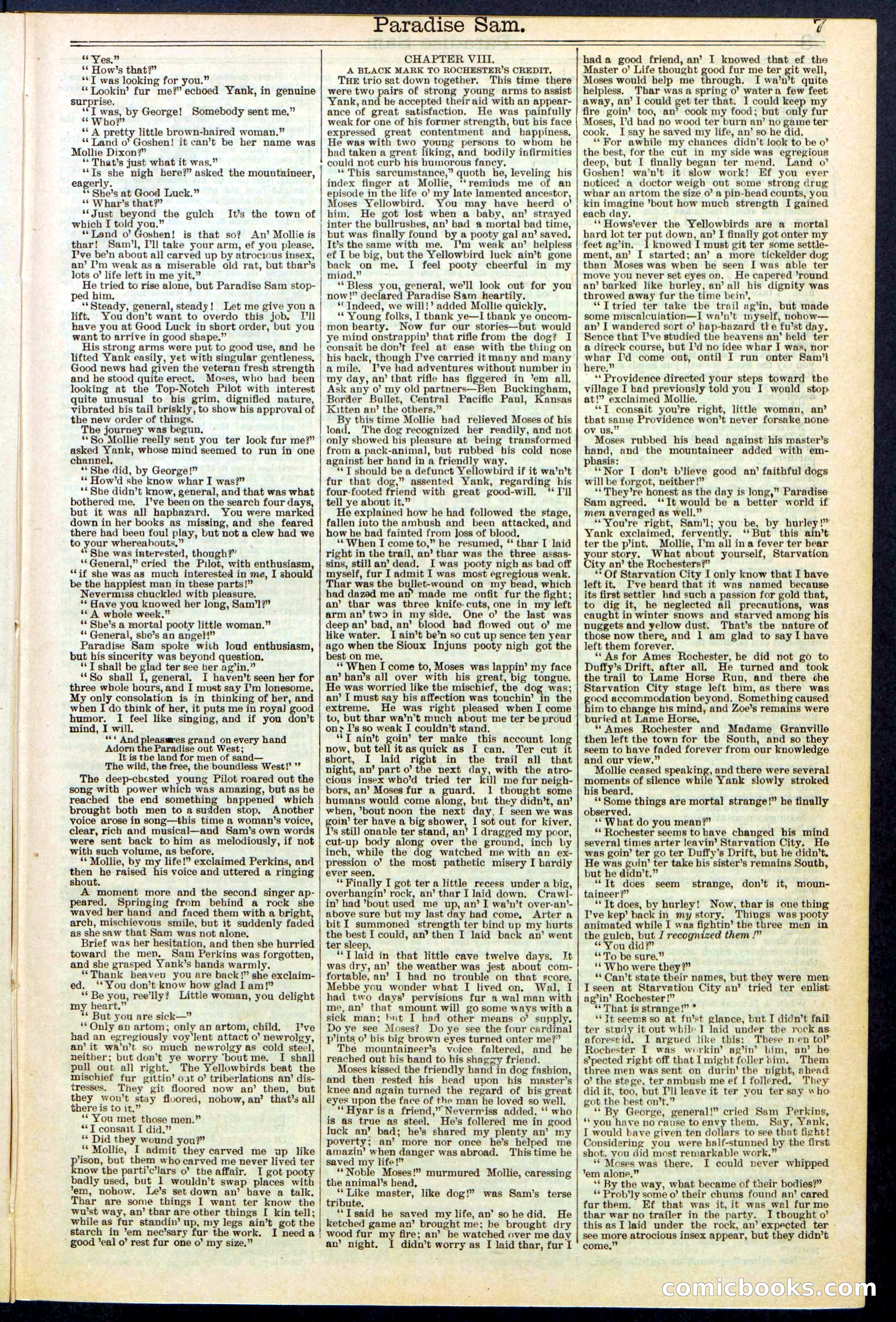 Beadle's New York Dime Library No. 521 — page 7 of 32