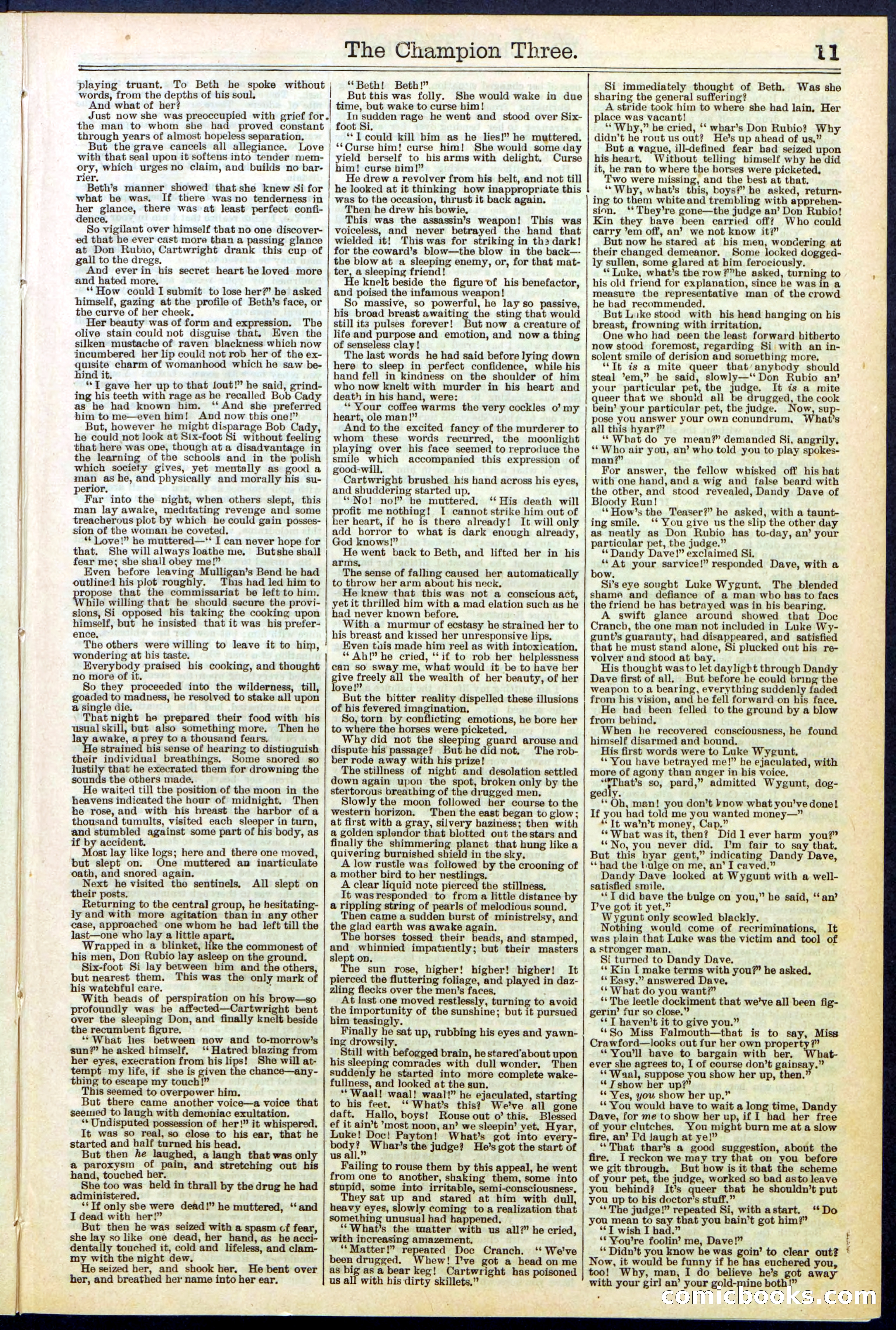 Beadle's Dime Library No. 522 — page 11 of 32