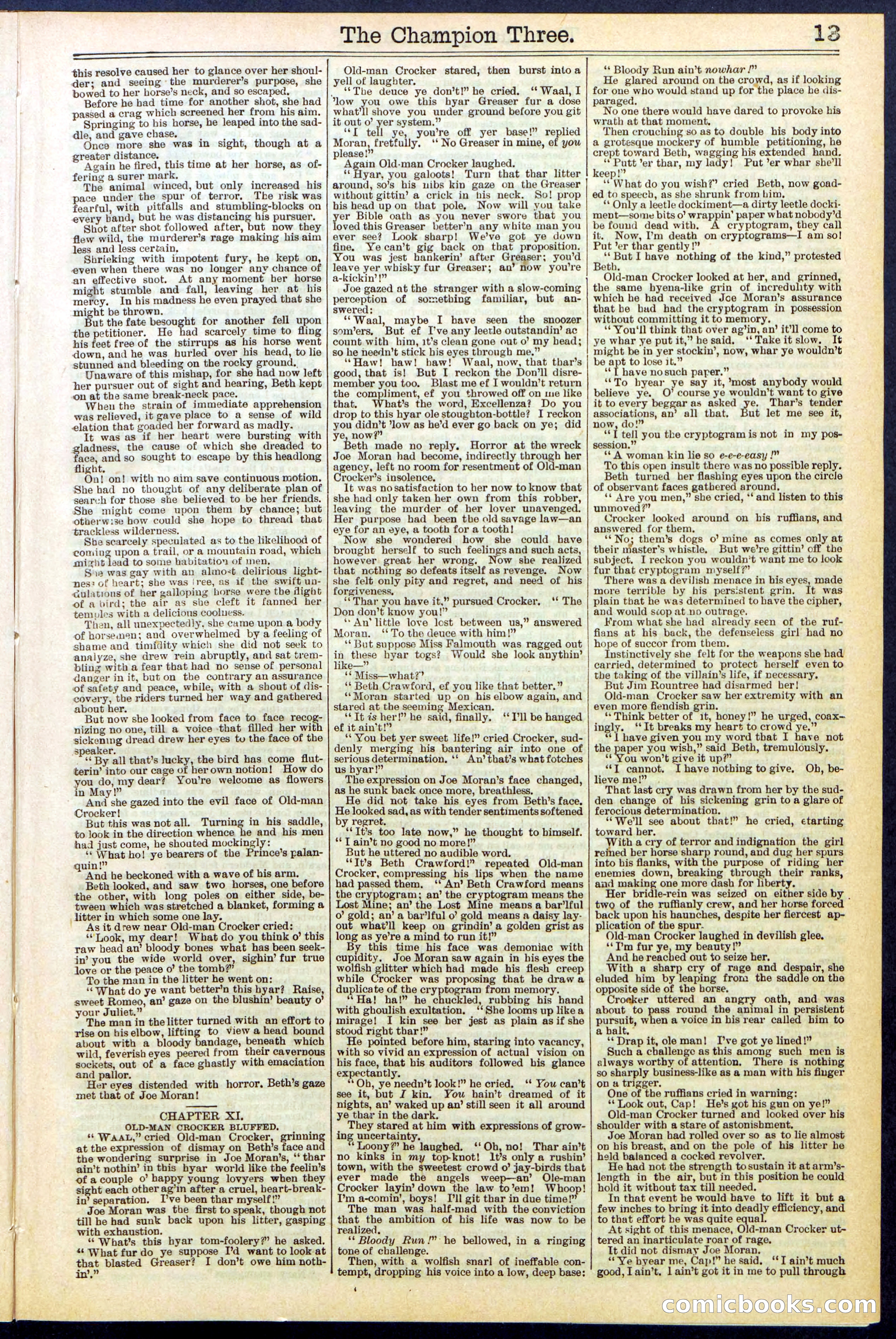 Beadle's Dime Library No. 522 — page 13 of 32