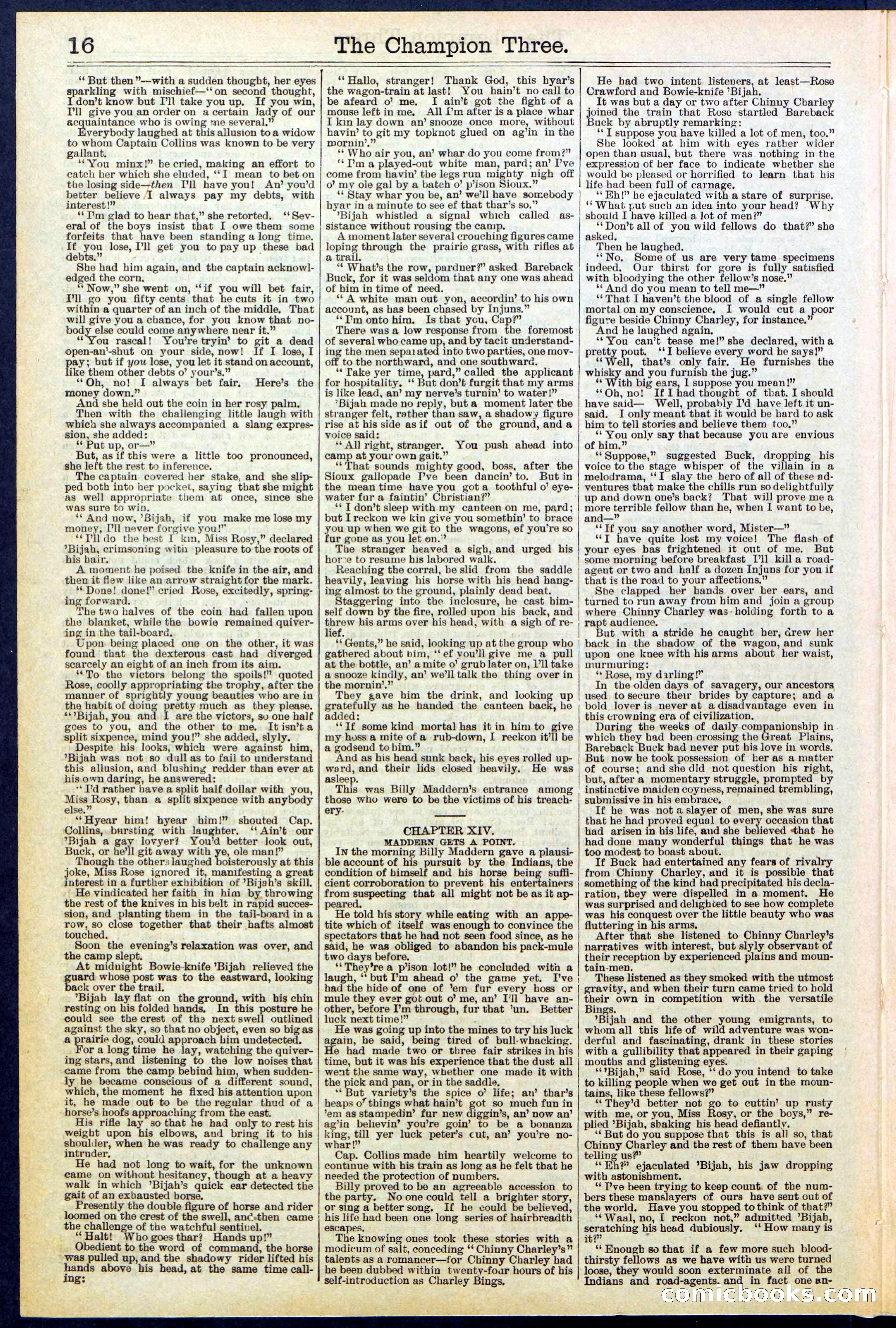 Beadle's Dime Library No. 522 — page 16 of 32
