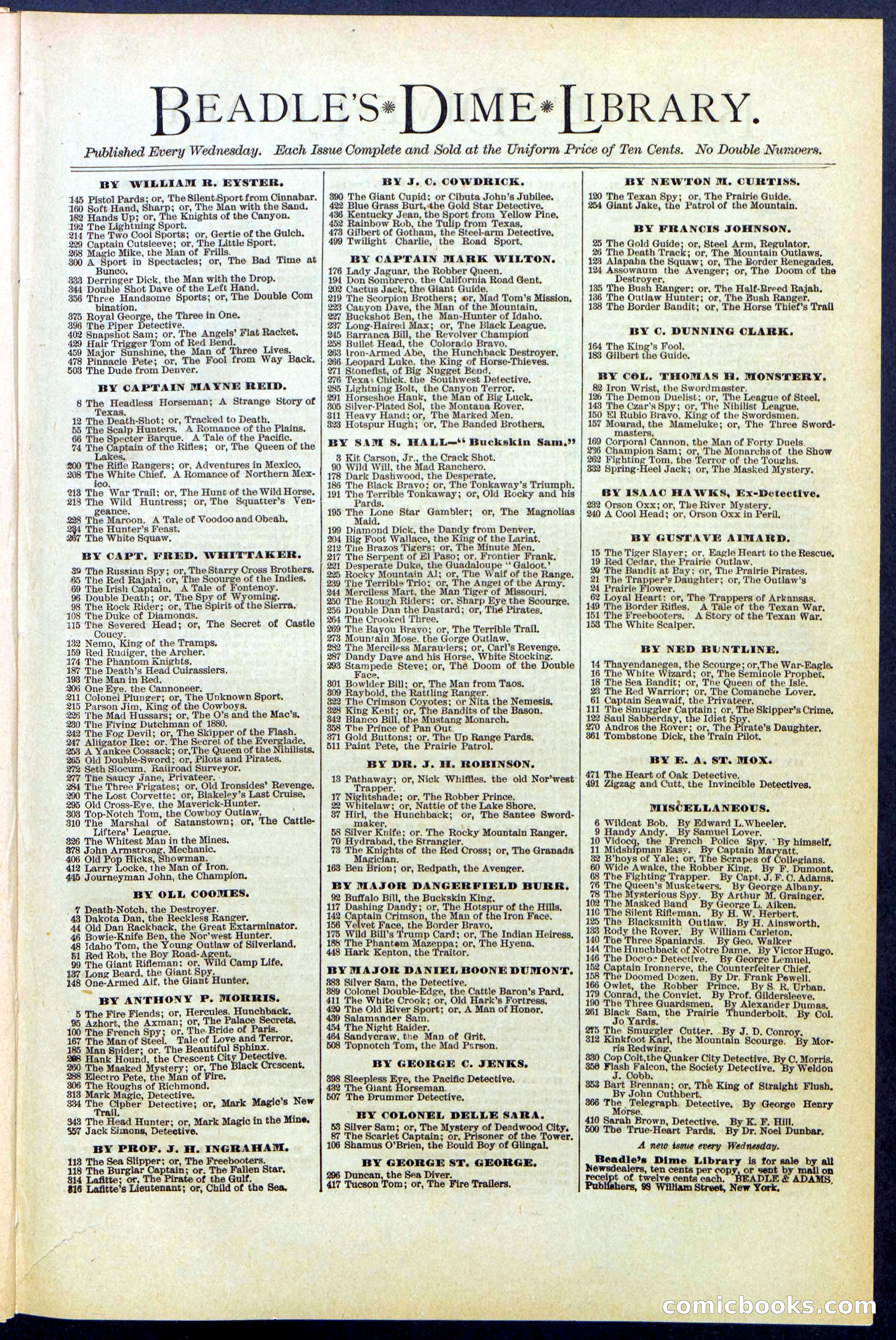 Beadle's Dime Library No. 522 — page 31 of 32