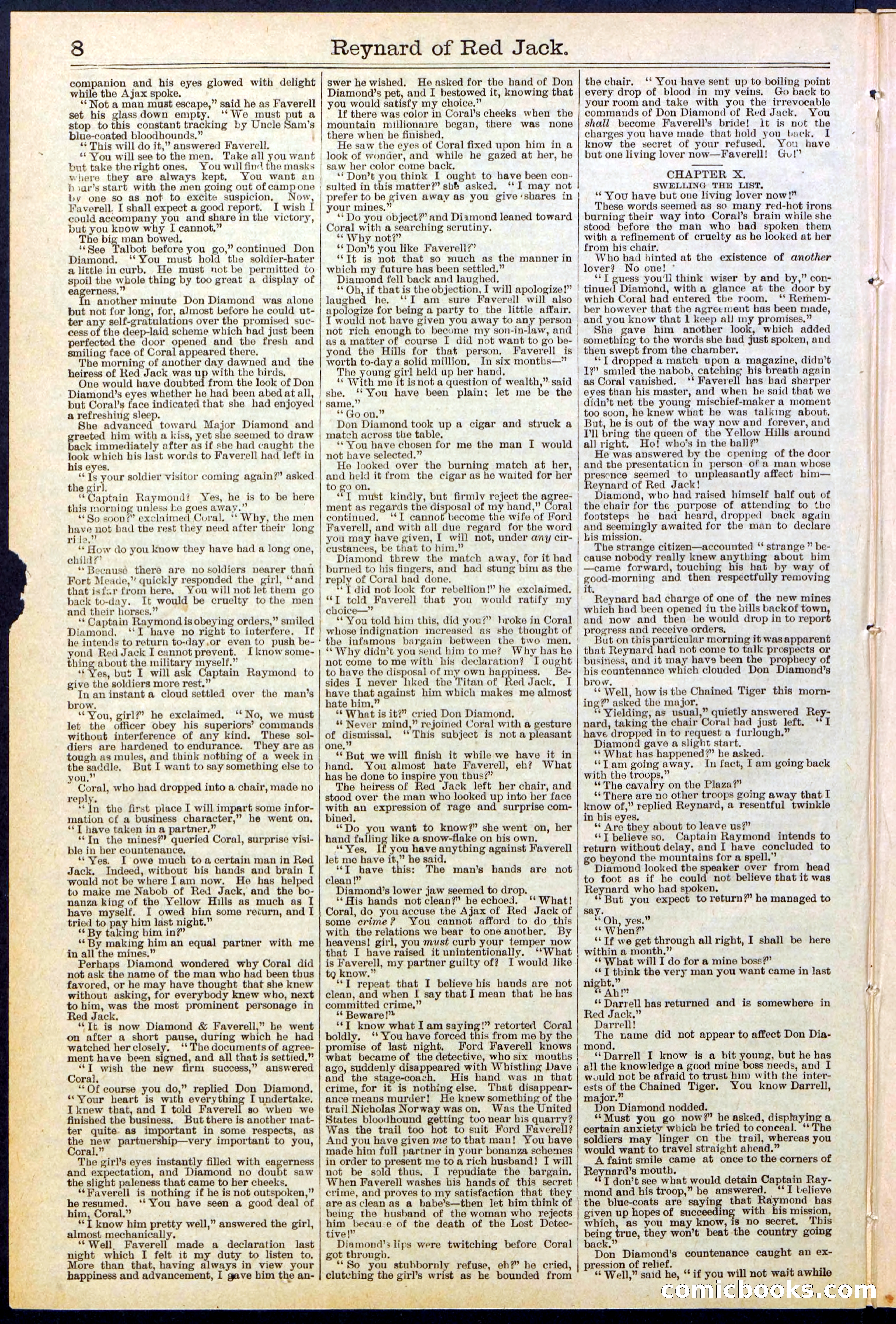 Beadle's New York Dime Library No. 523 — page 8 of 32