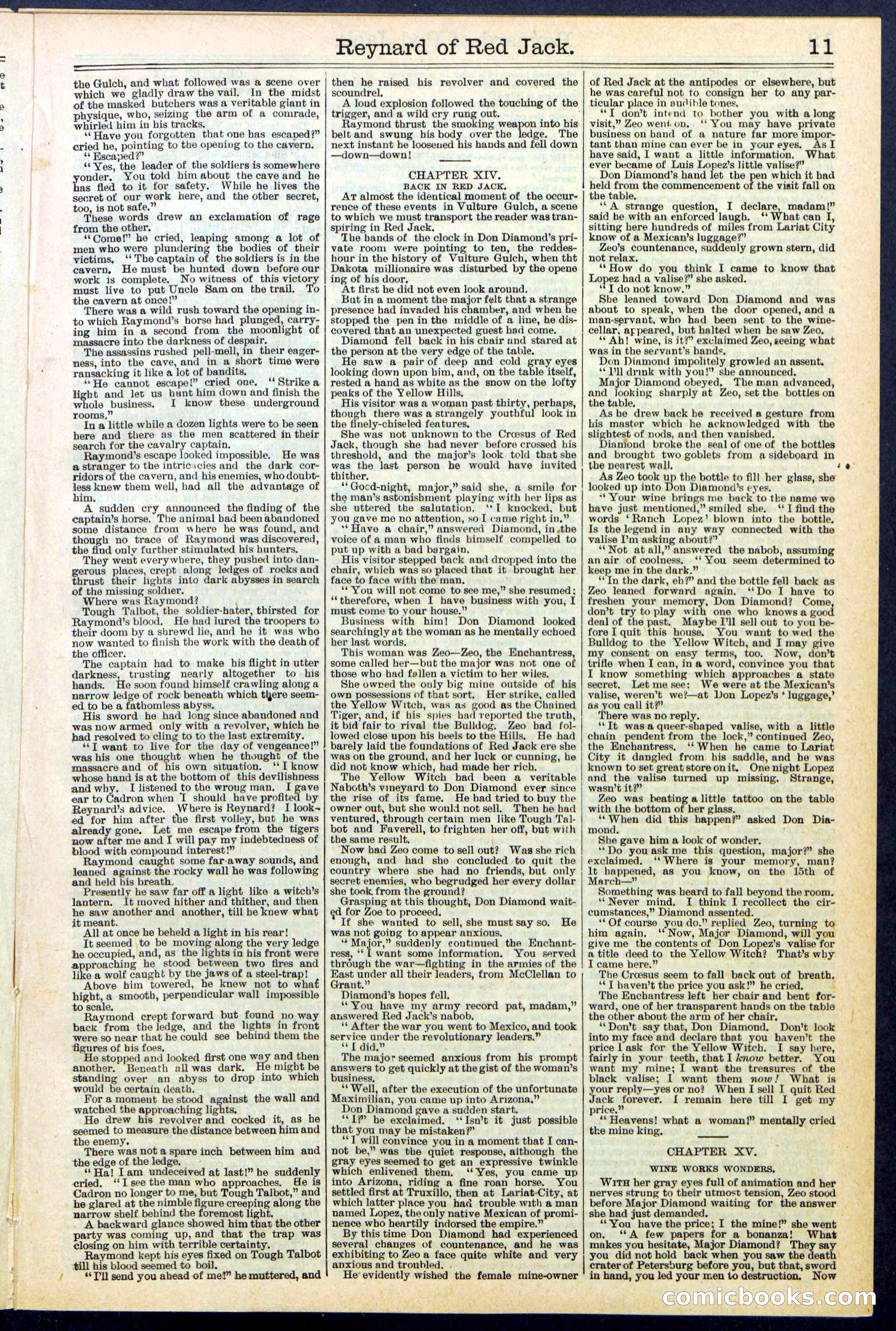 Beadle's New York Dime Library No. 523 — page 11 of 32