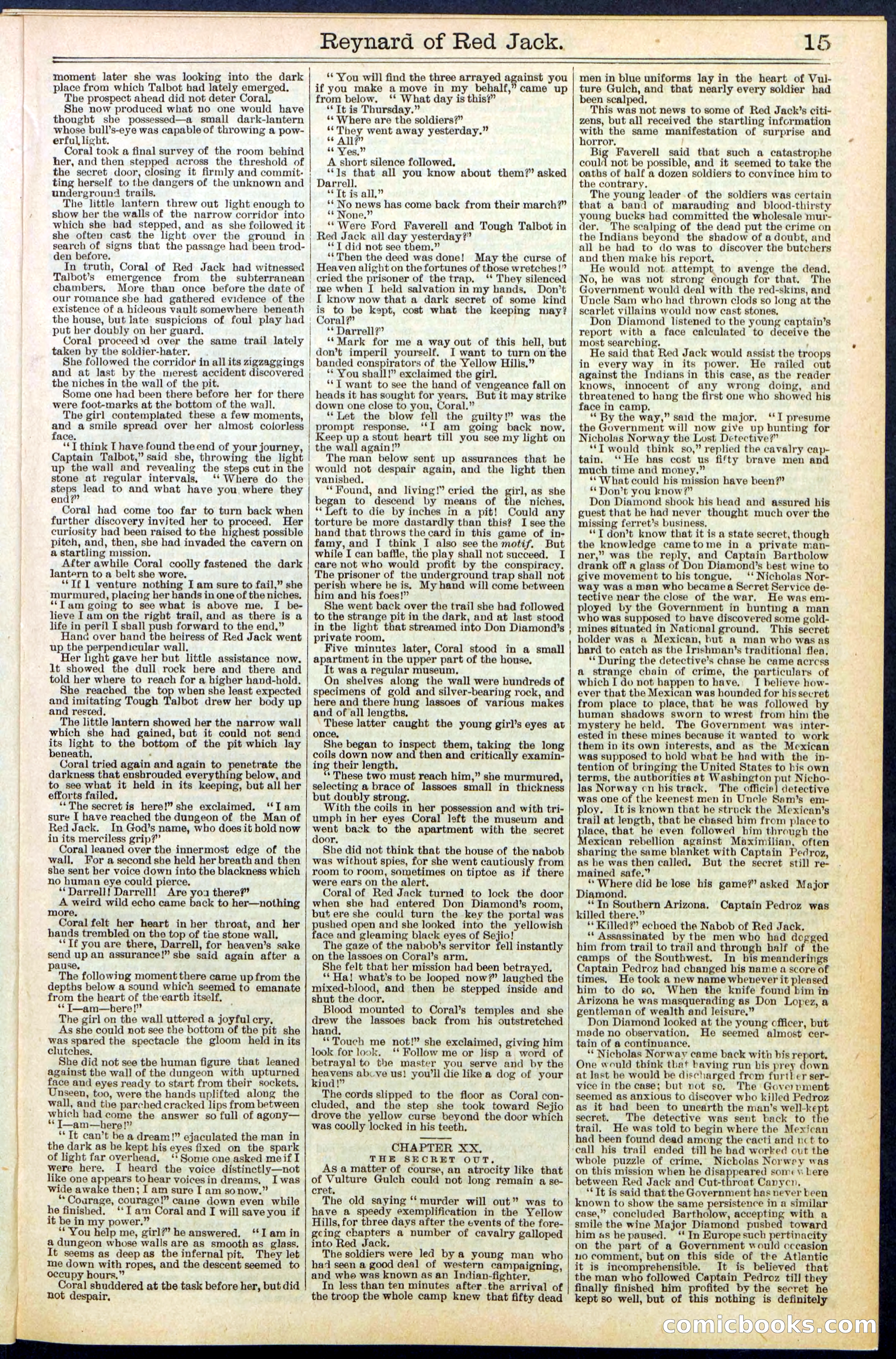 Beadle's New York Dime Library No. 523 — page 15 of 32