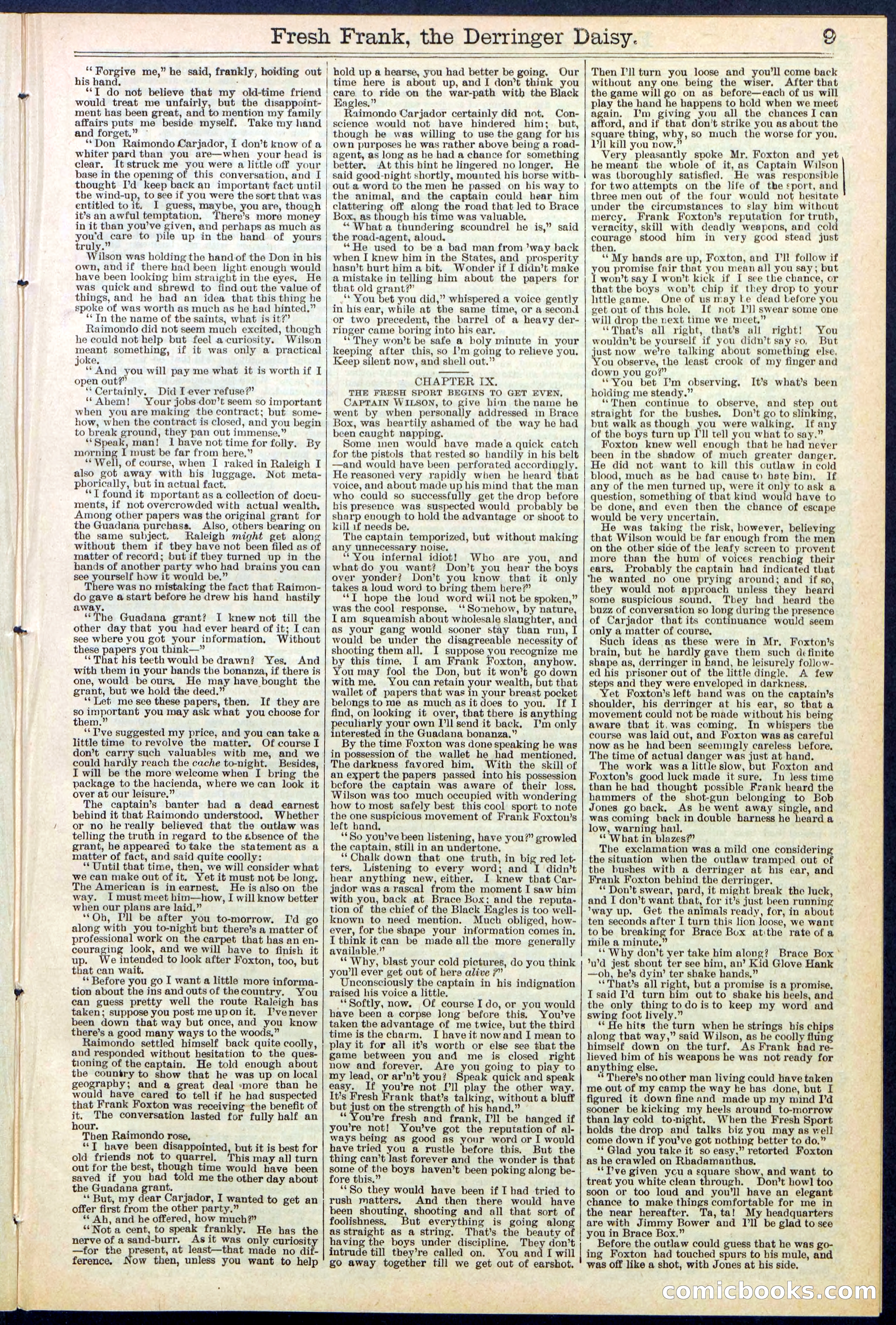 Beadle's New York Dime Library No. 525 — page 9 of 32