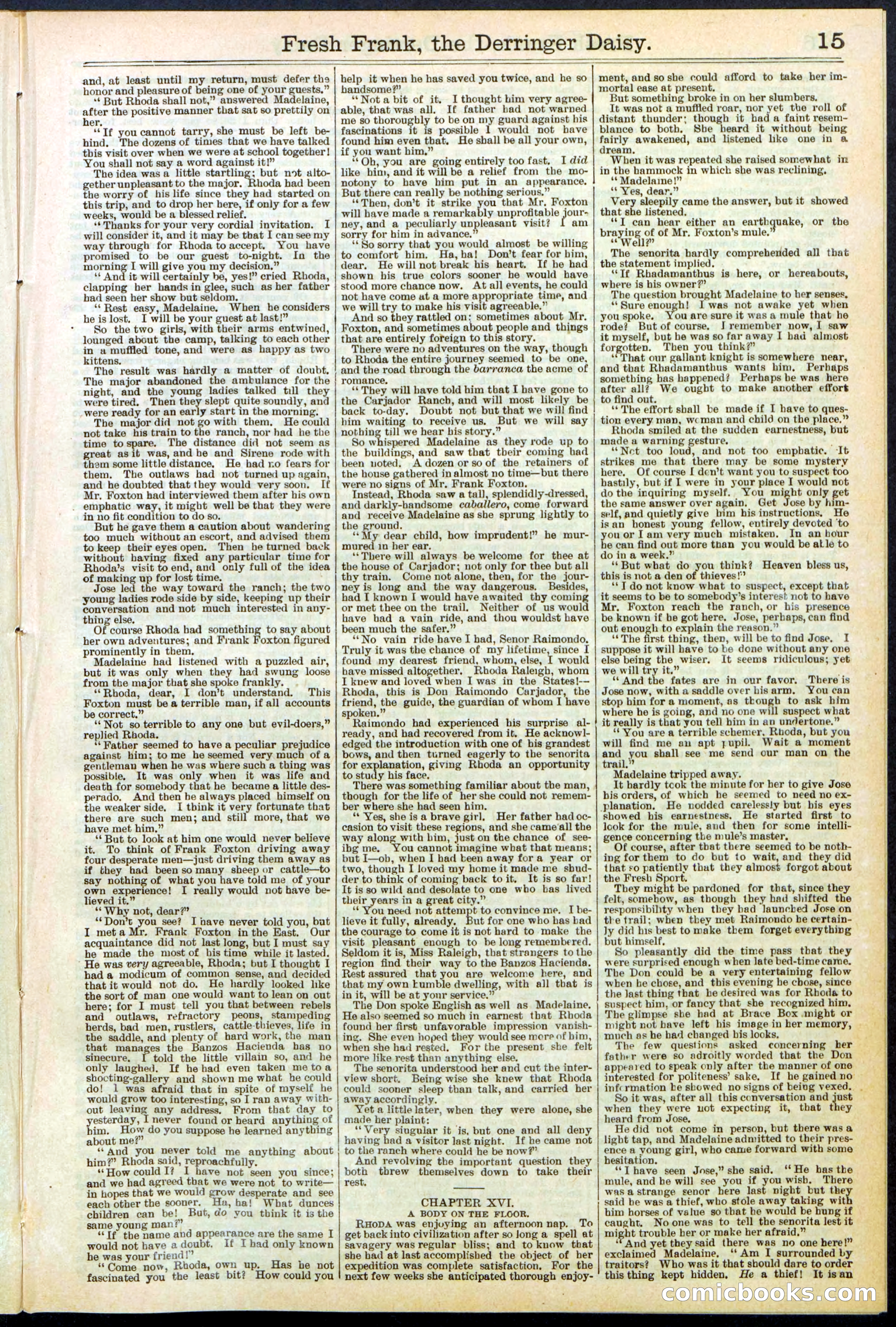 Beadle's New York Dime Library No. 525 — page 15 of 32