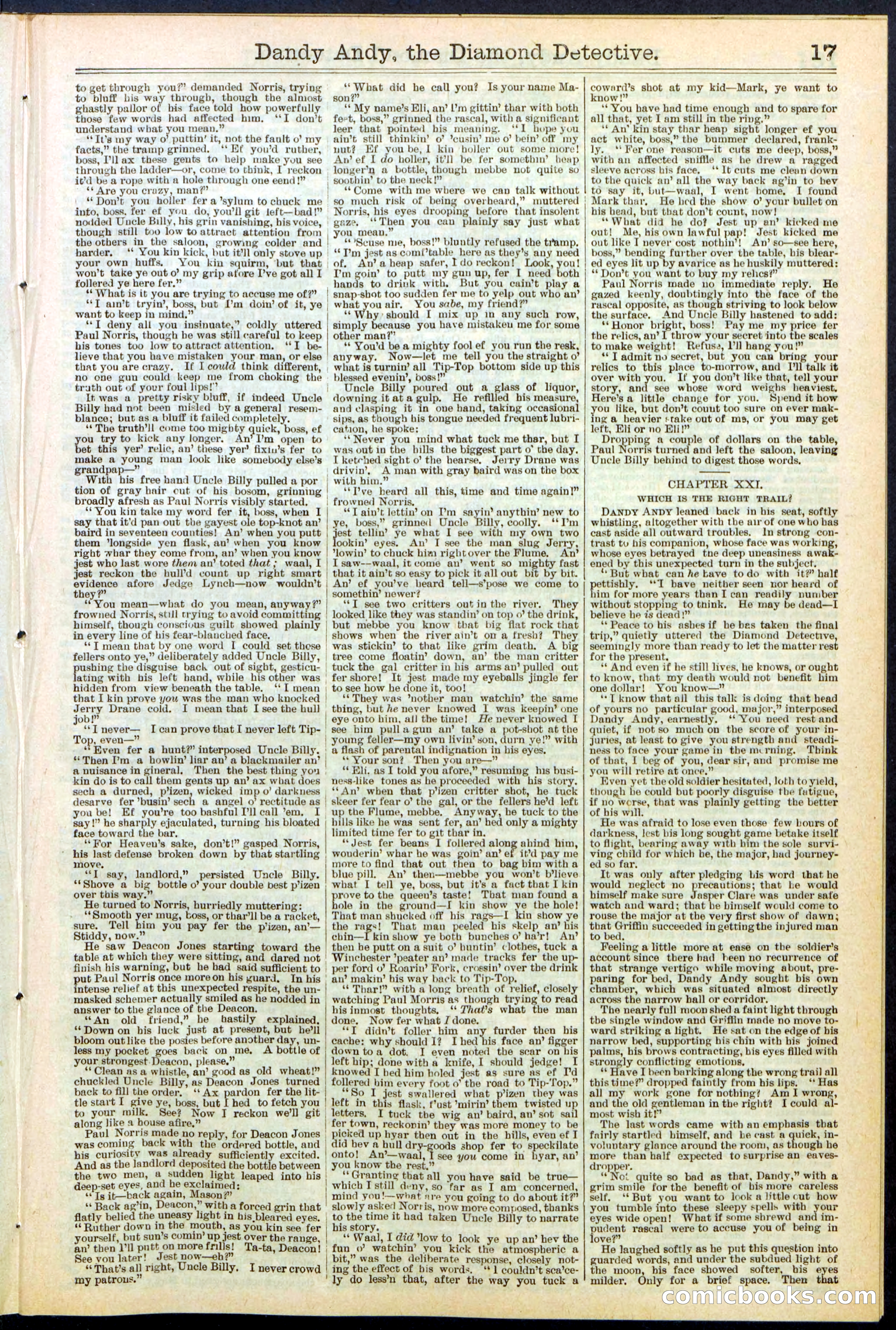 Beadle's Dime Library No. 527 — page 17 of 32