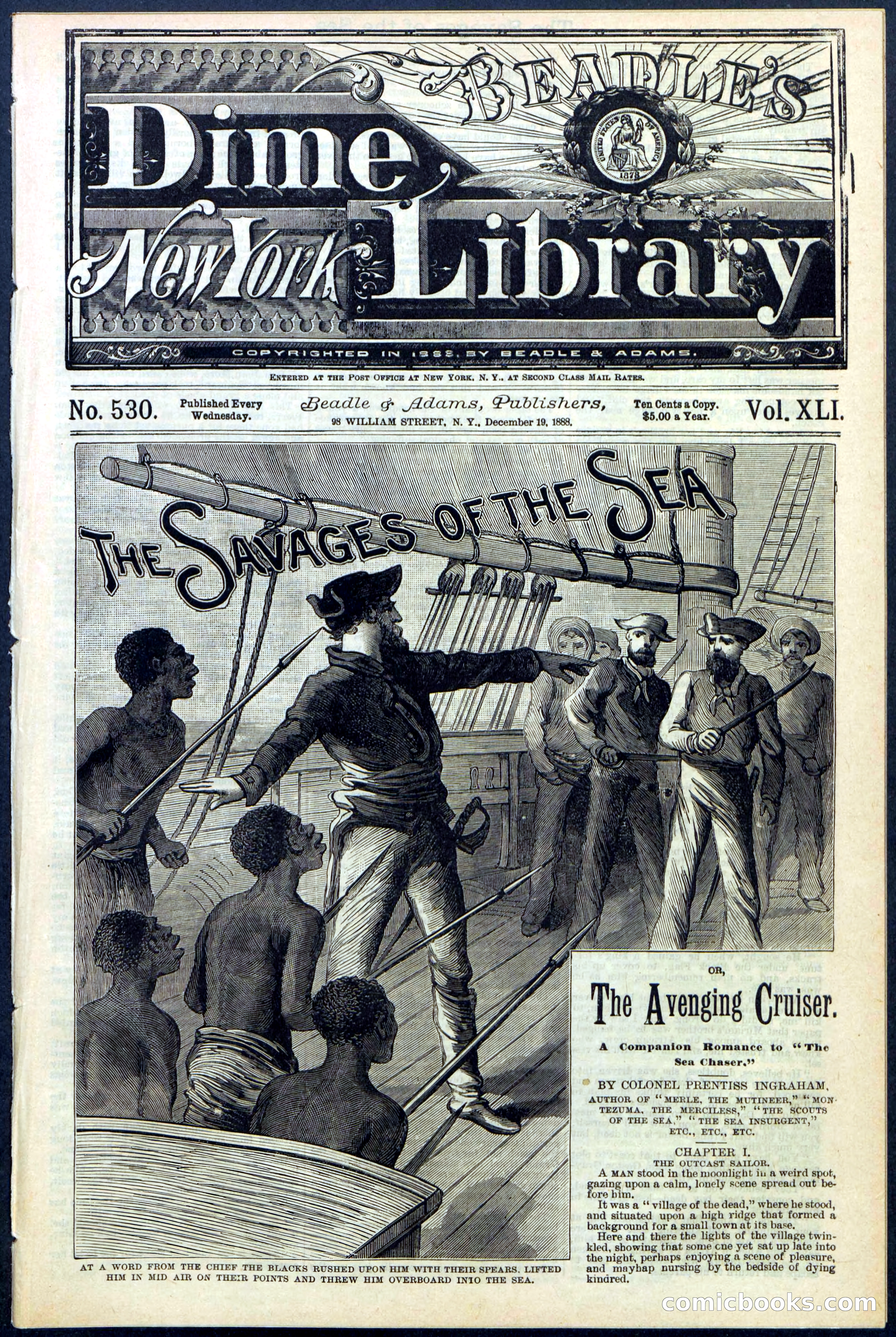 Beadle's New York Dime Library No. 530 — page 1 of 40