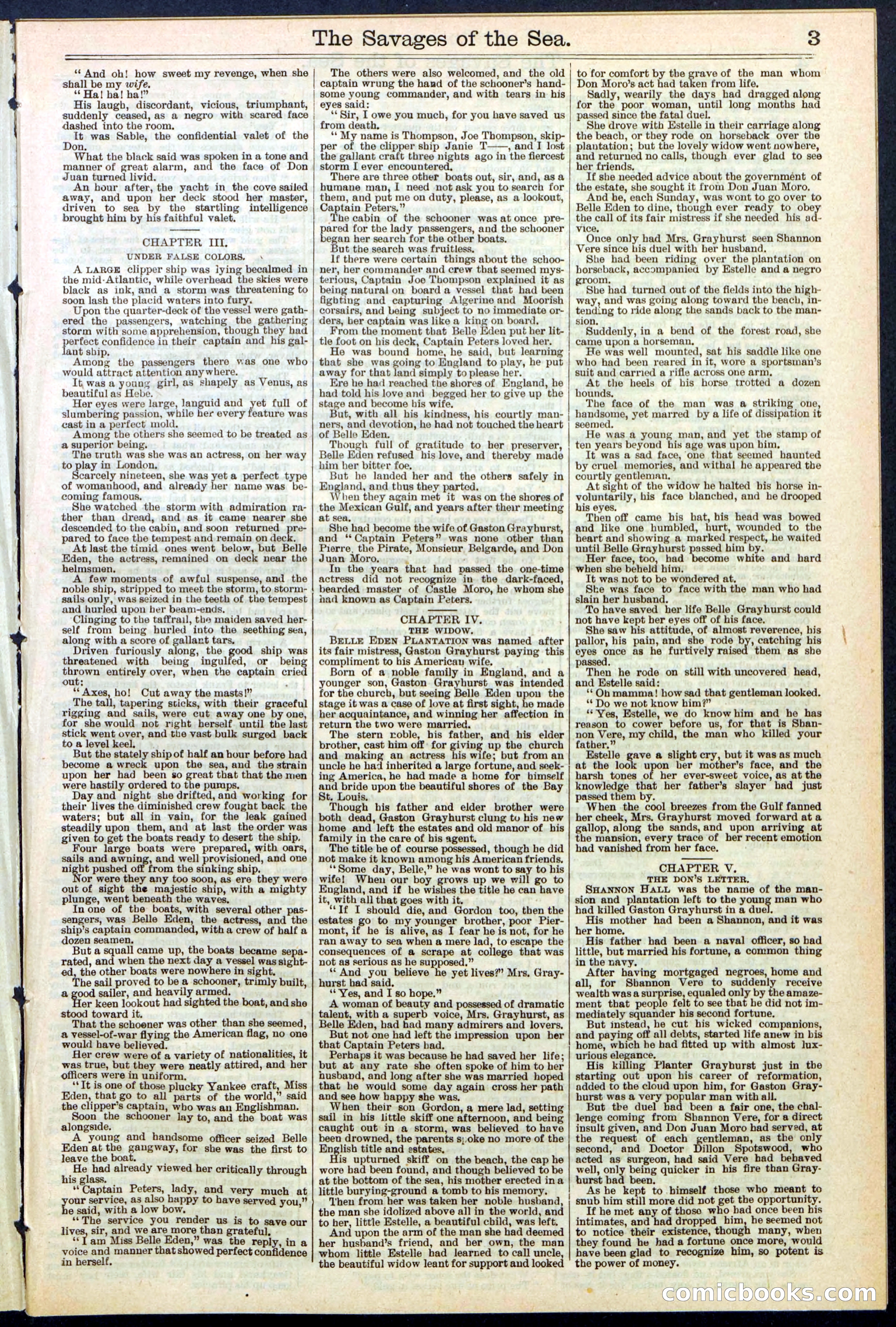 Beadle's New York Dime Library No. 530 — page 3 of 40