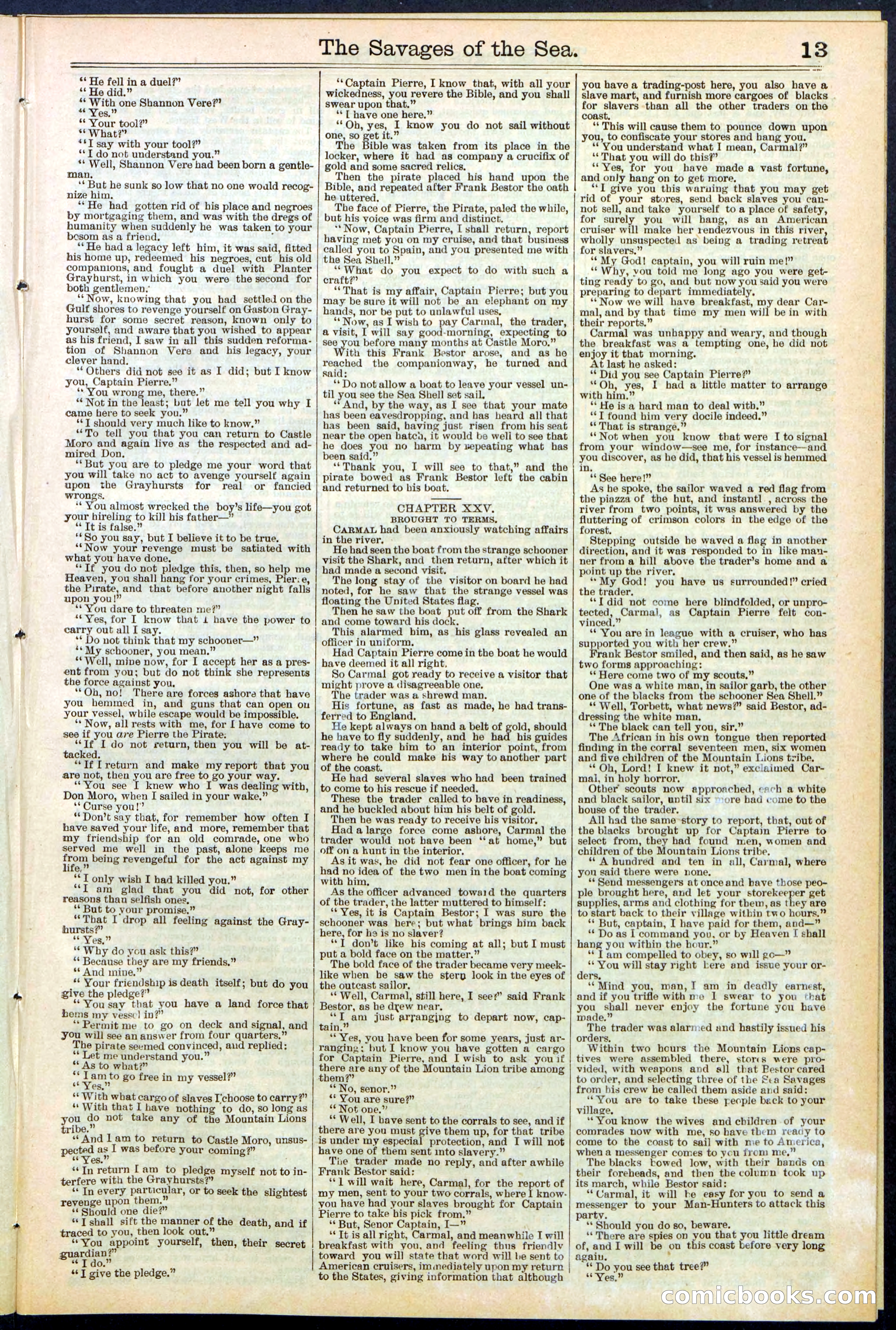 Beadle's New York Dime Library No. 530 — page 13 of 40