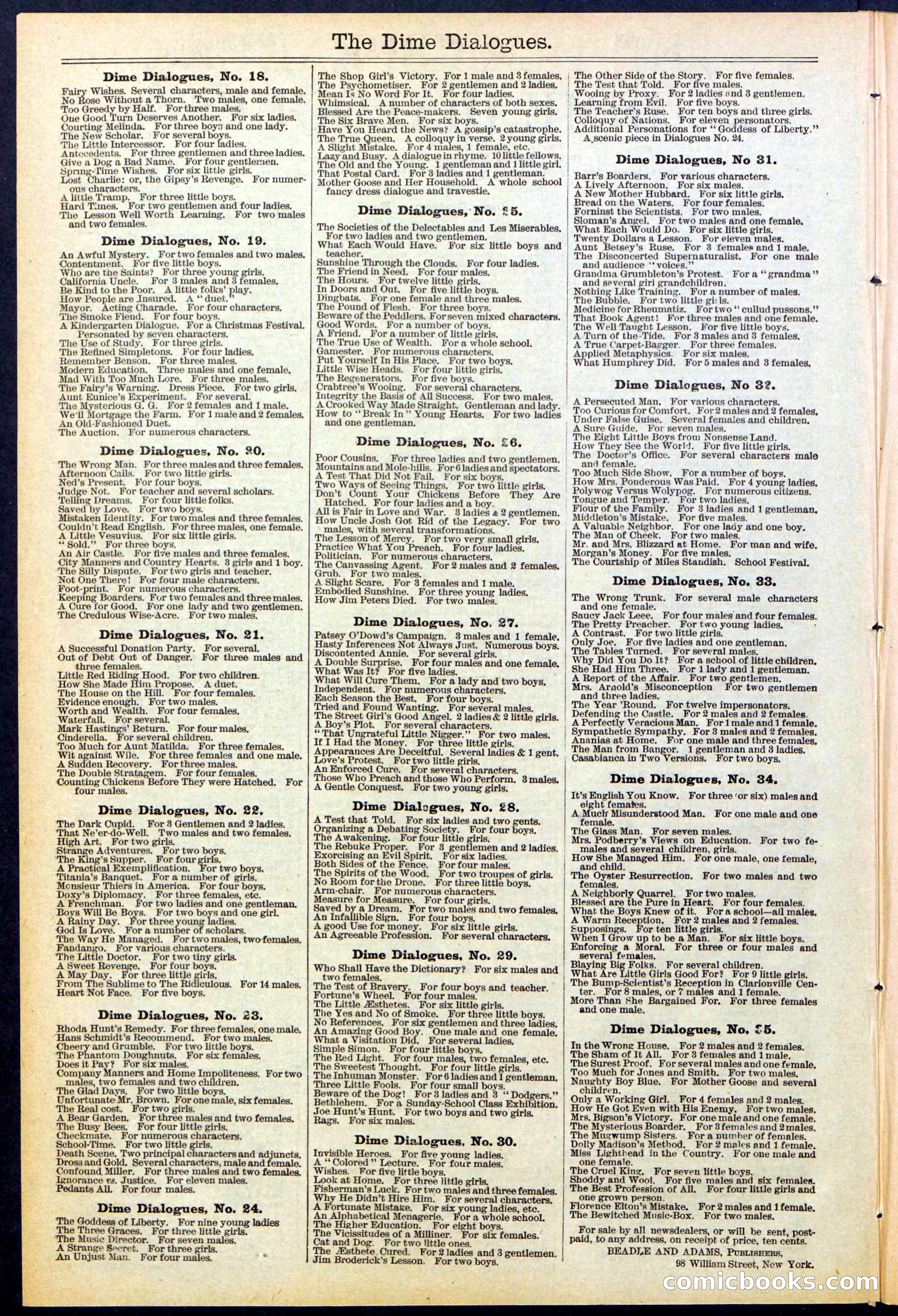 Beadle's New York Dime Library No. 530 — page 30 of 40