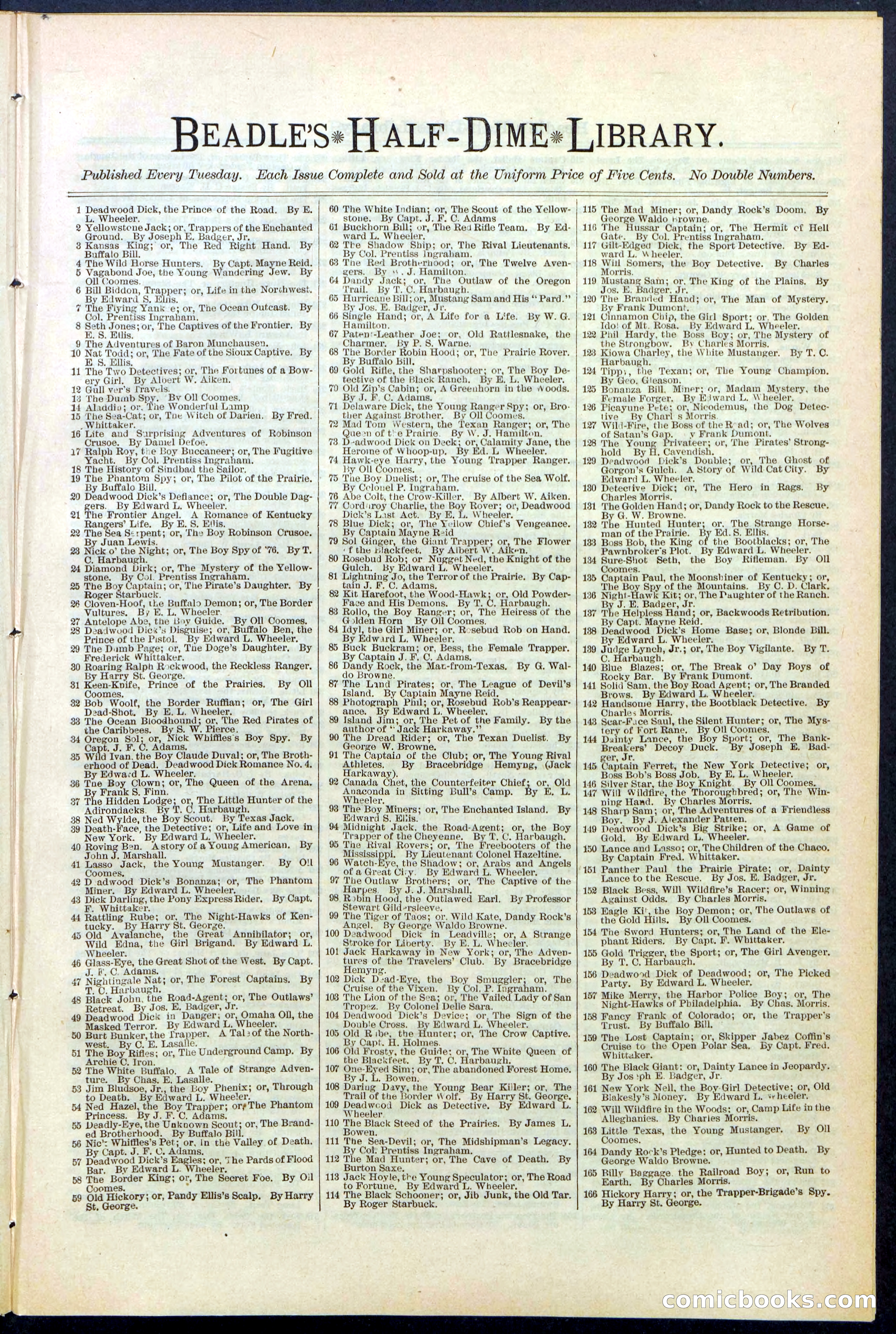 Beadle's New York Dime Library No. 530 — page 33 of 40