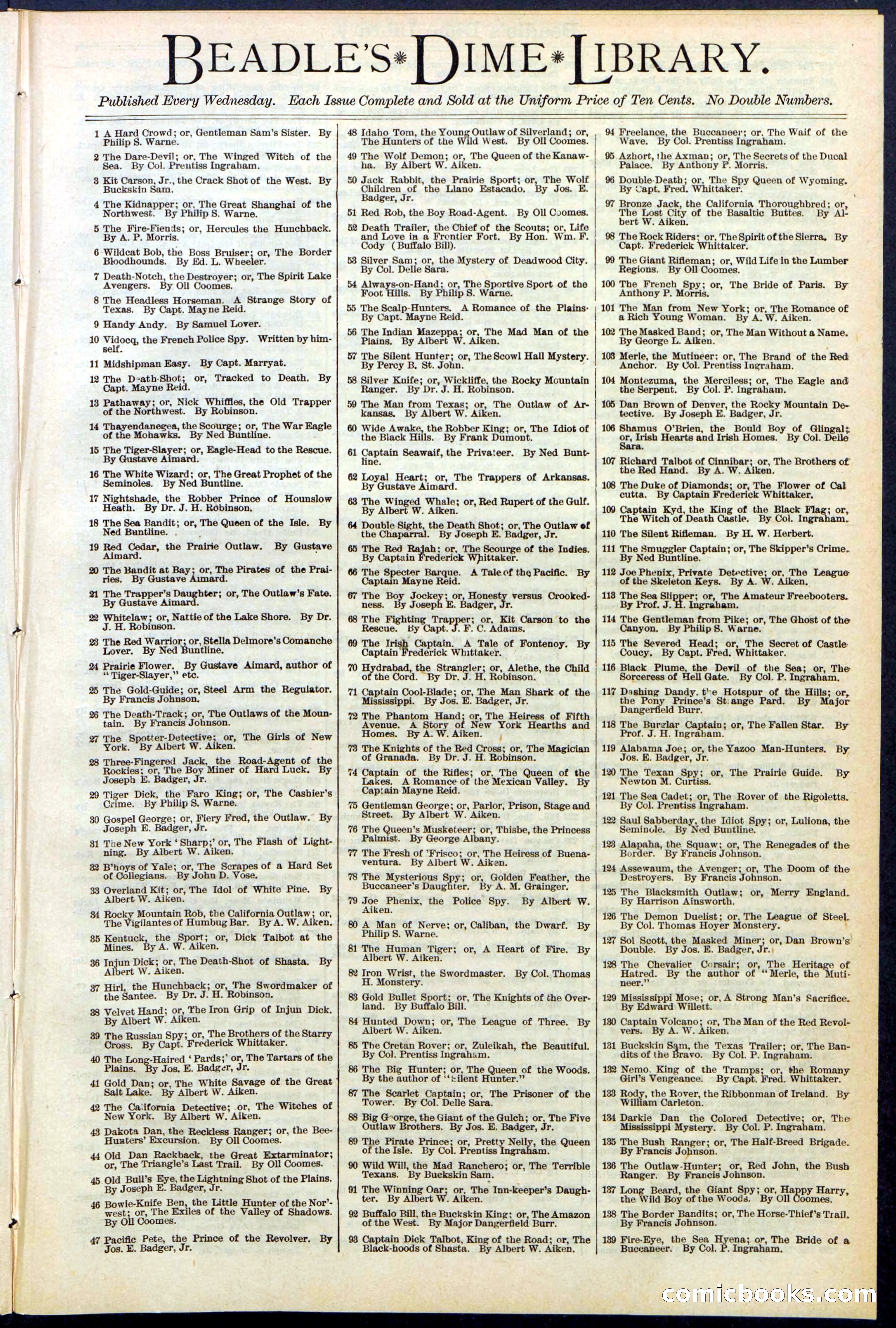 Beadle's New York Dime Library No. 530 — page 37 of 40