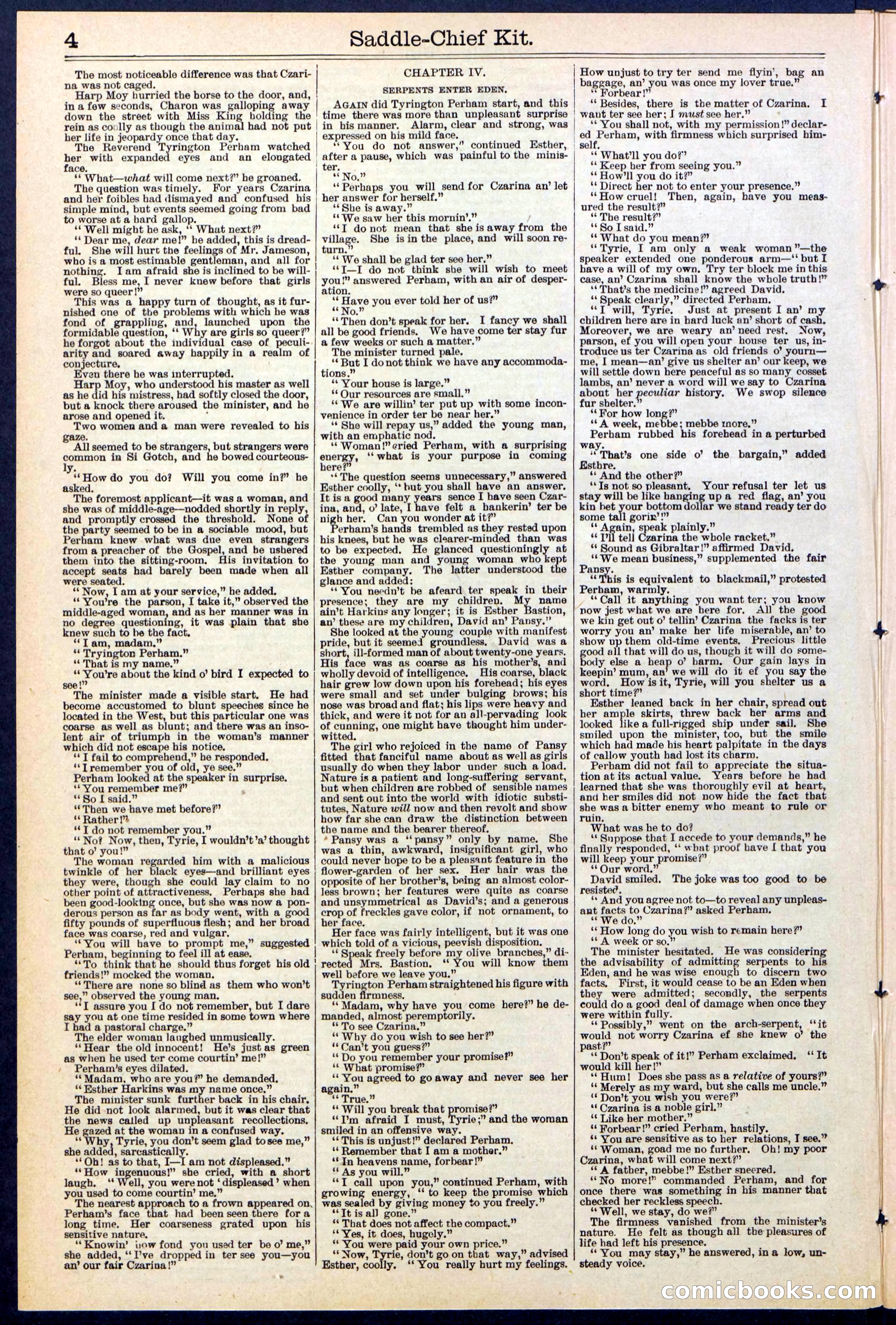 Beadle's New York Dime Library No. 531 — page 4 of 32