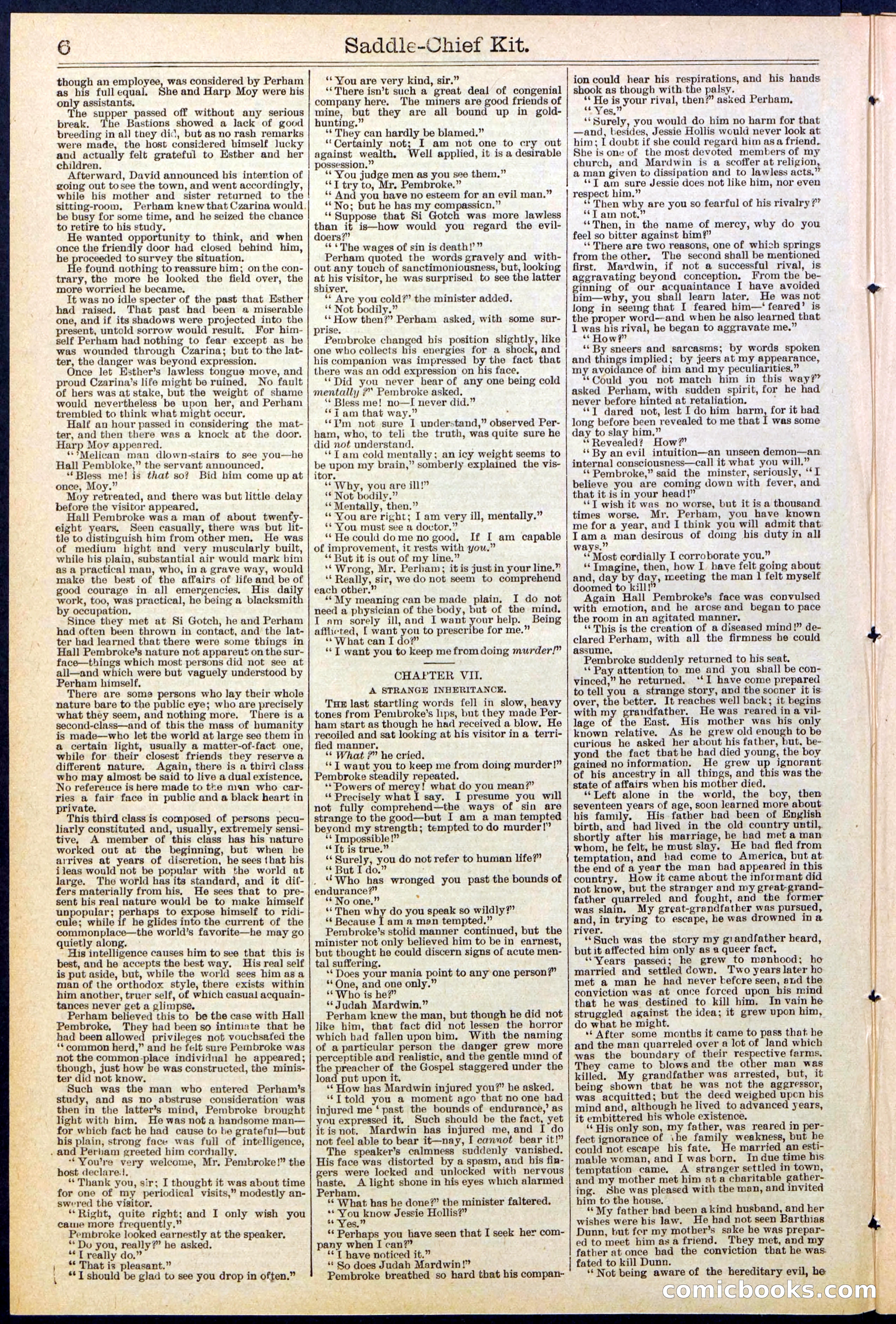 Beadle's New York Dime Library No. 531 — page 6 of 32