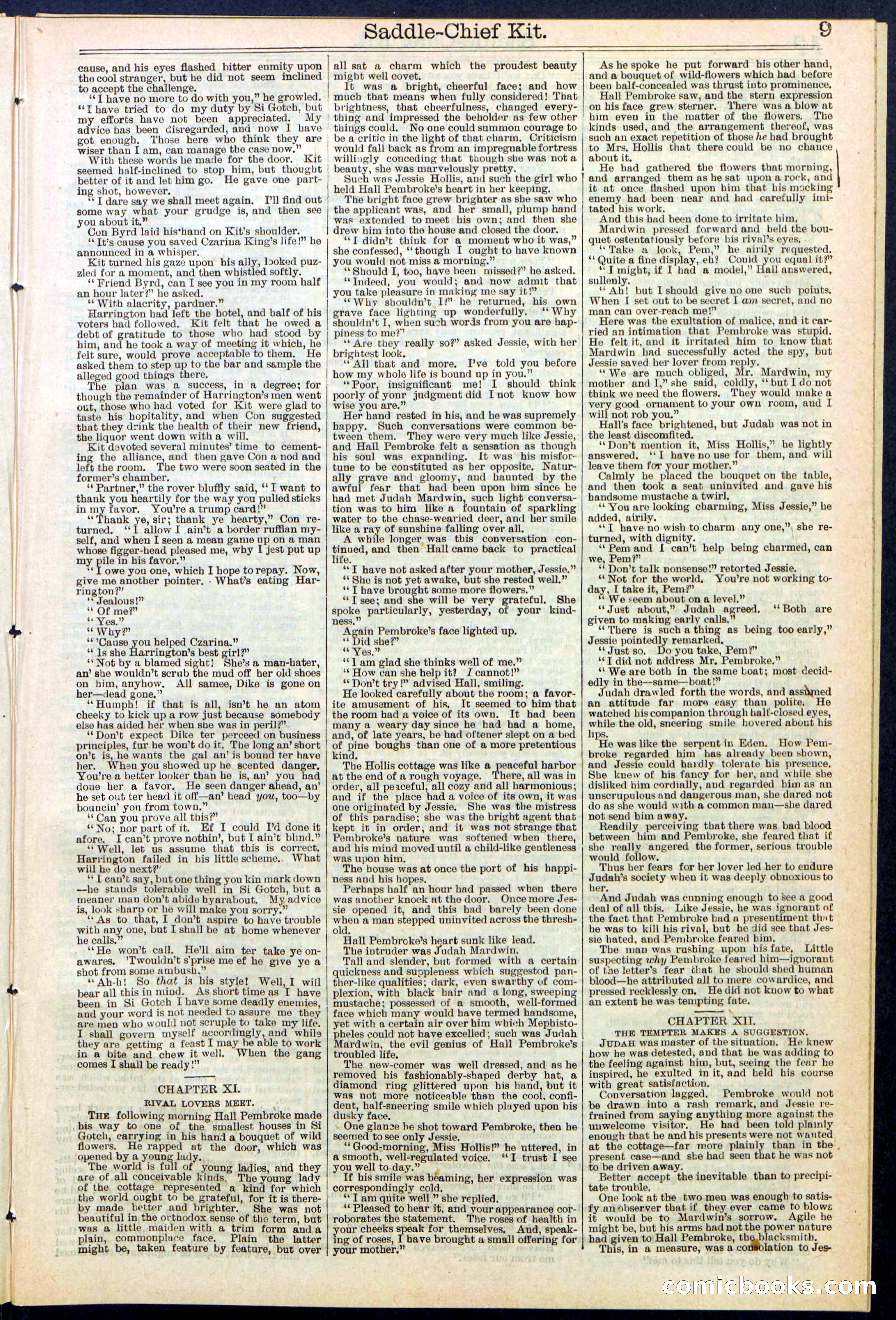 Beadle's New York Dime Library No. 531 — page 9 of 32