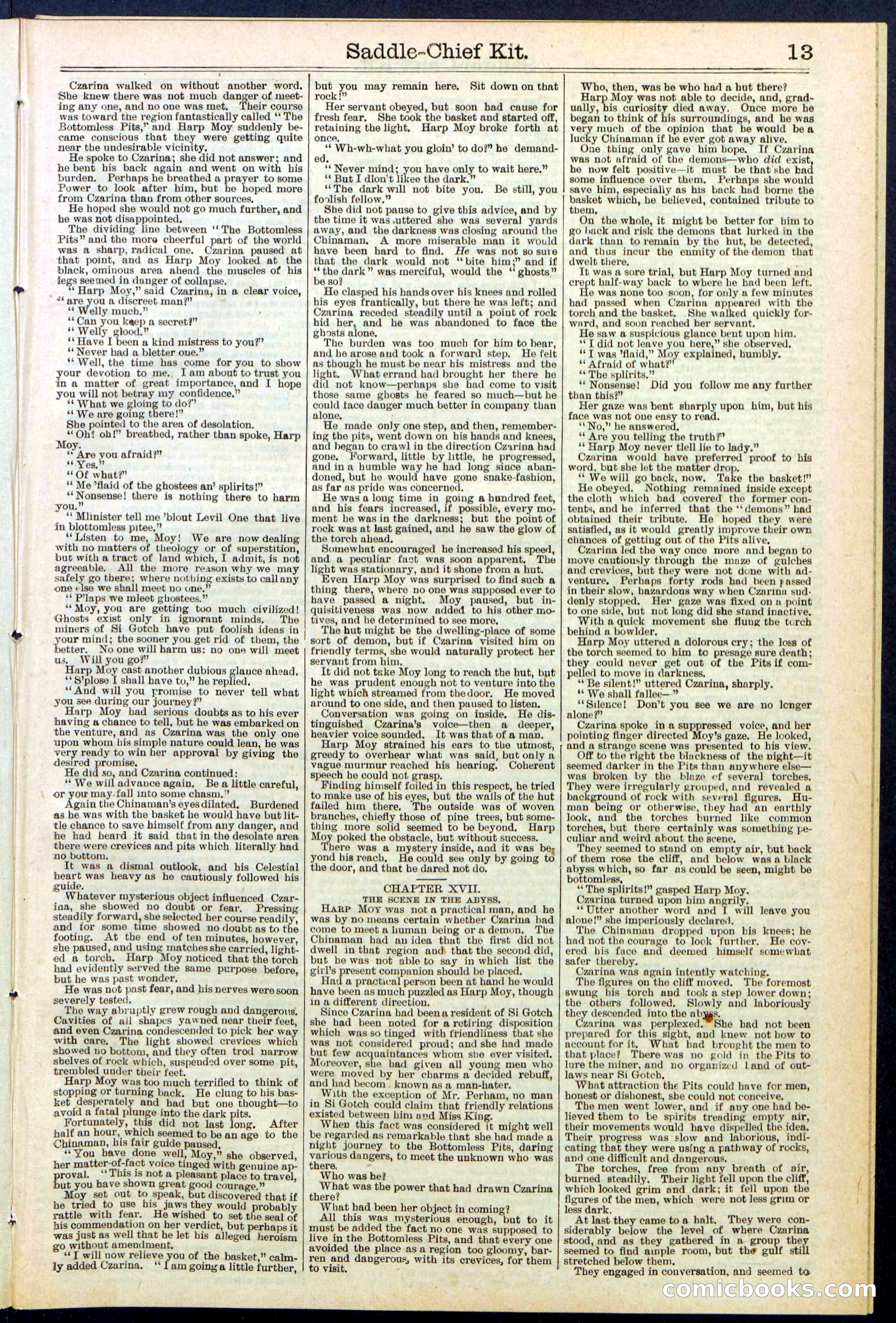Beadle's New York Dime Library No. 531 — page 13 of 32