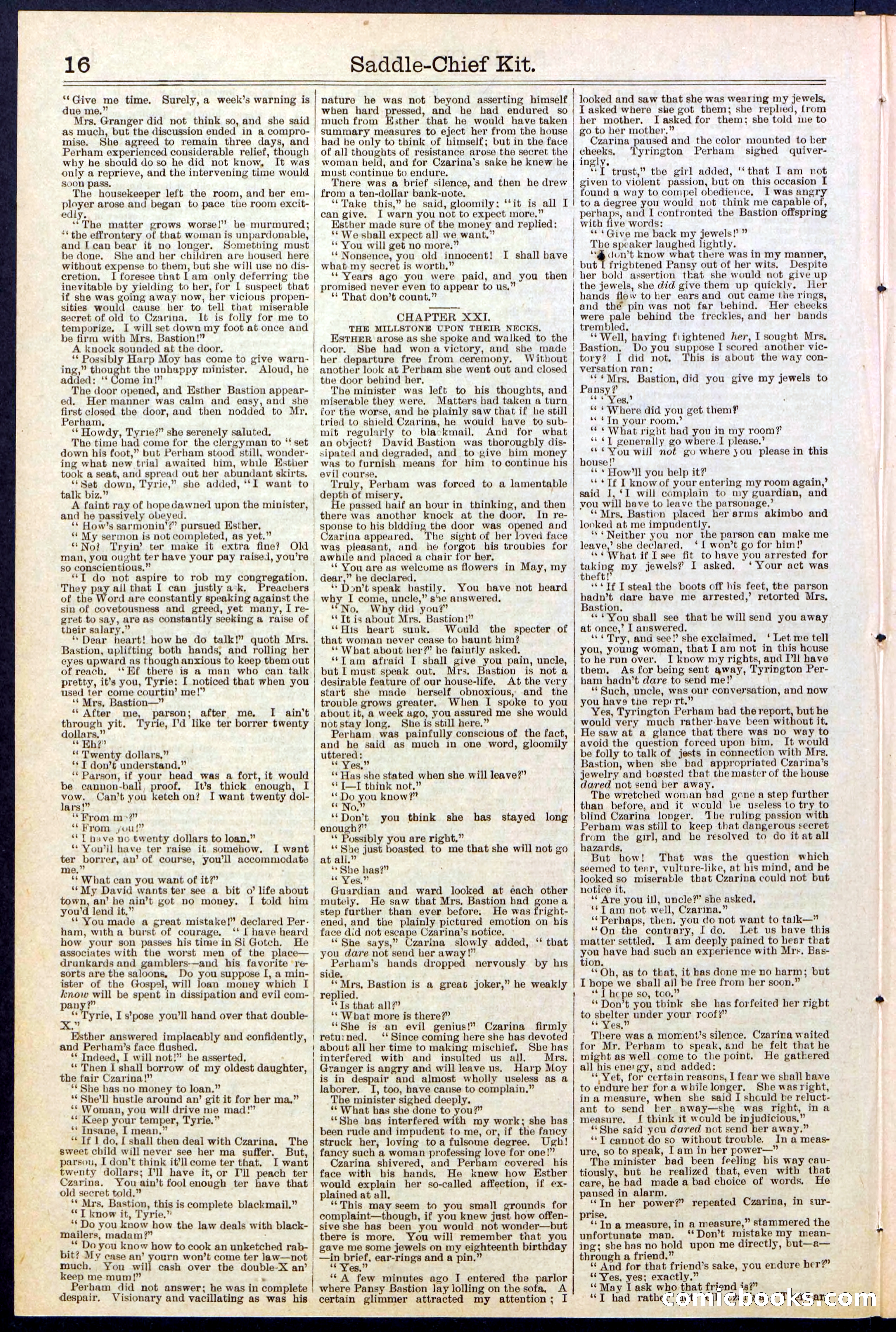 Beadle's New York Dime Library No. 531 — page 16 of 32